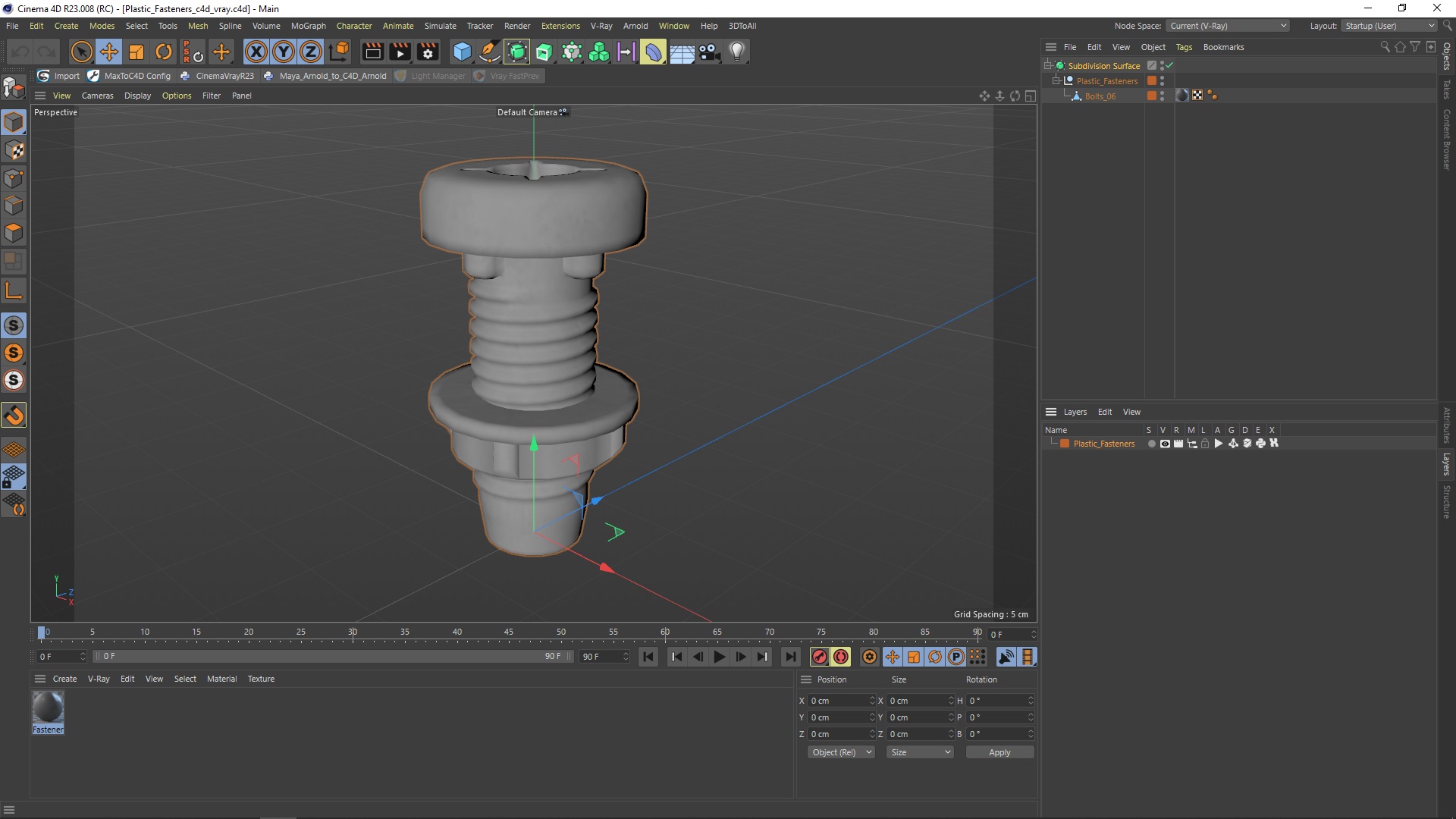 Plastic Fasteners 3D