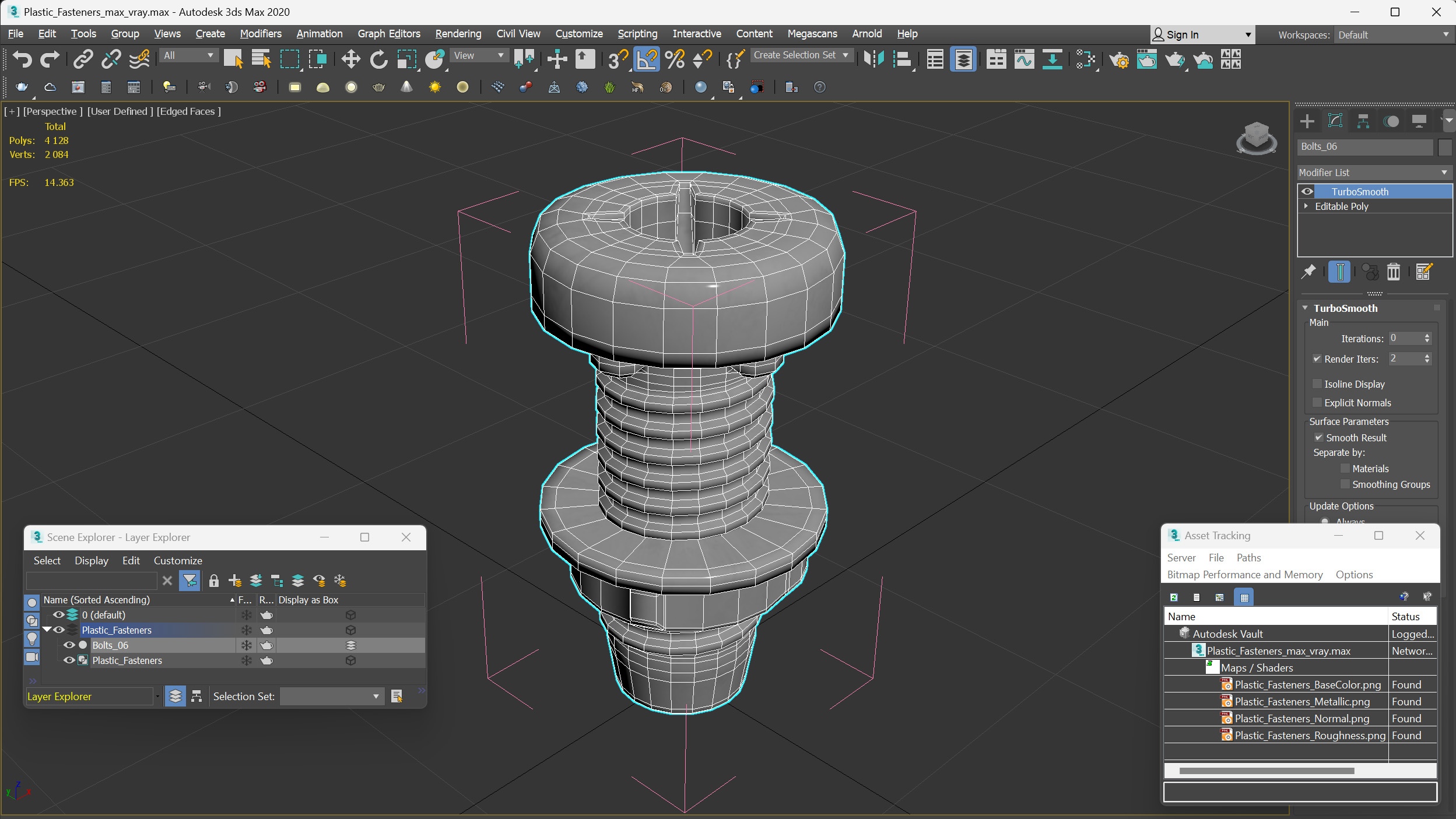 Plastic Fasteners 3D