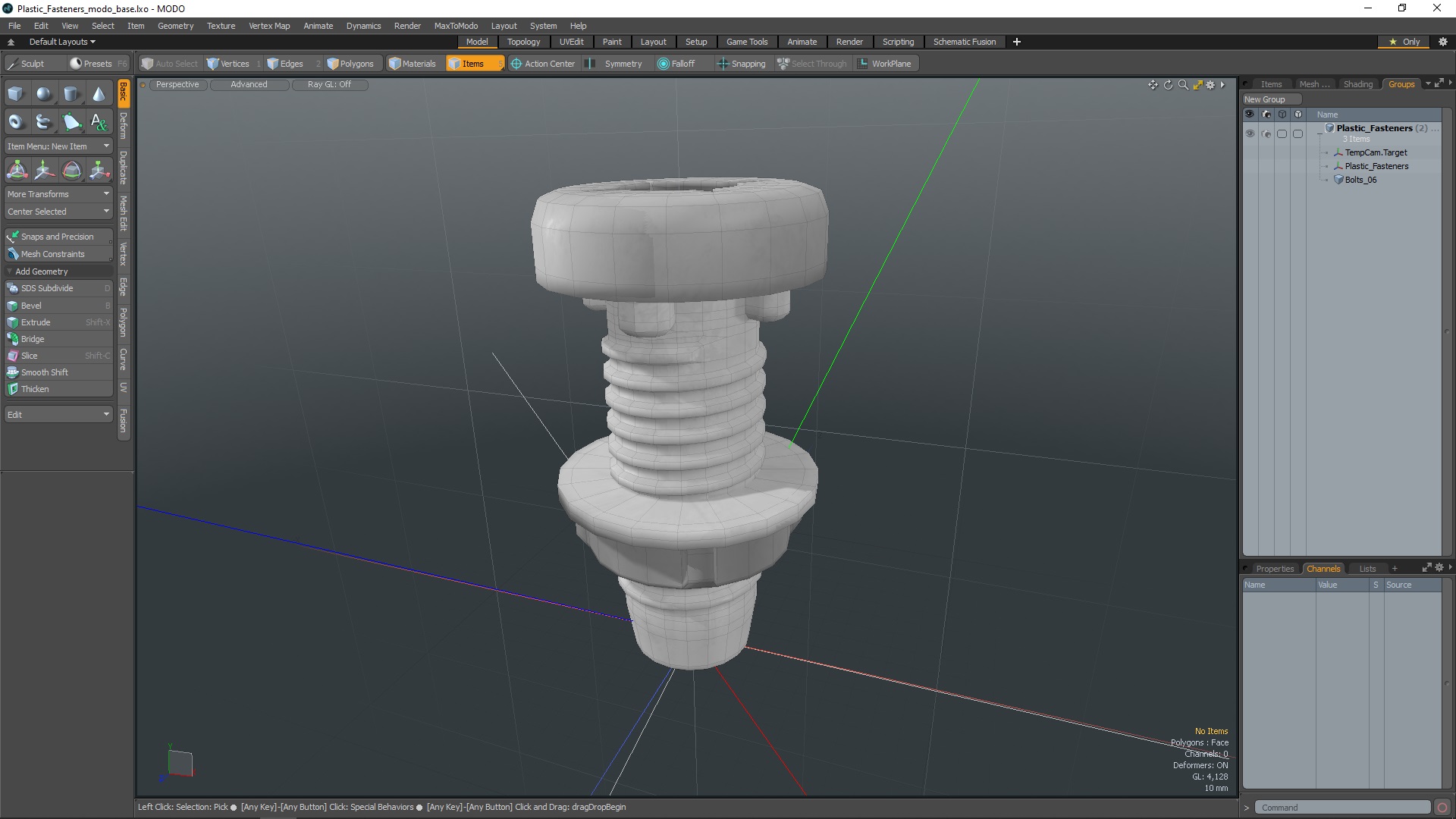 Plastic Fasteners 3D