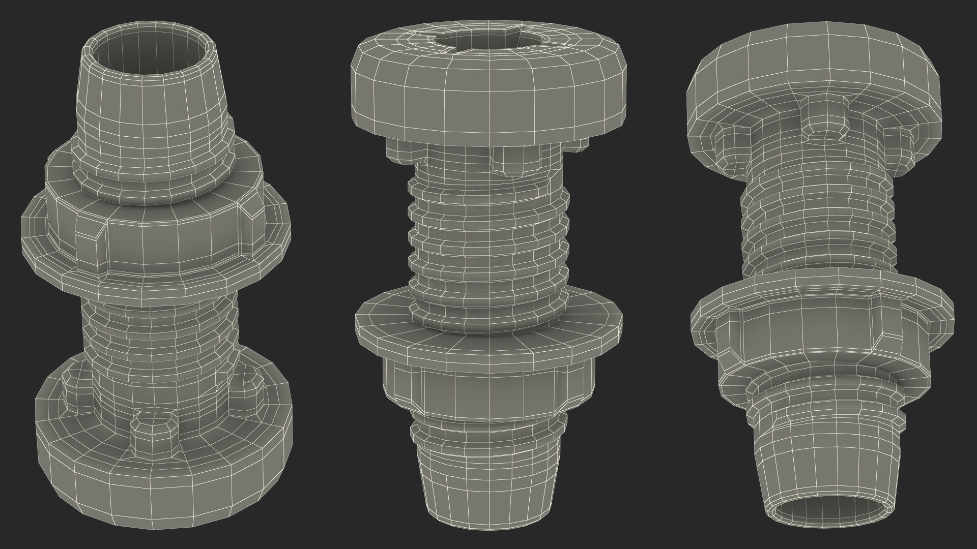 Plastic Fasteners 3D