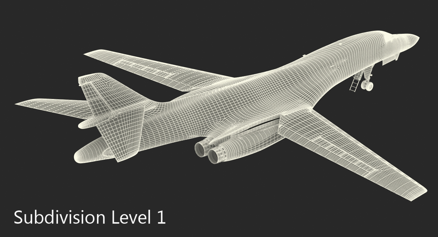3D Strategic Bomber Rockwell B 1 Lancer