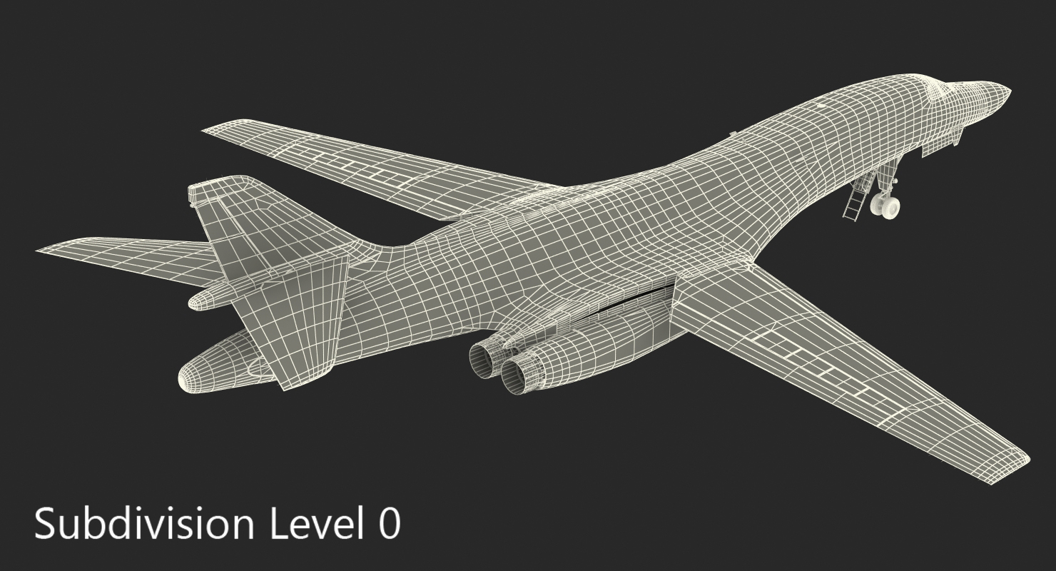 3D Strategic Bomber Rockwell B 1 Lancer