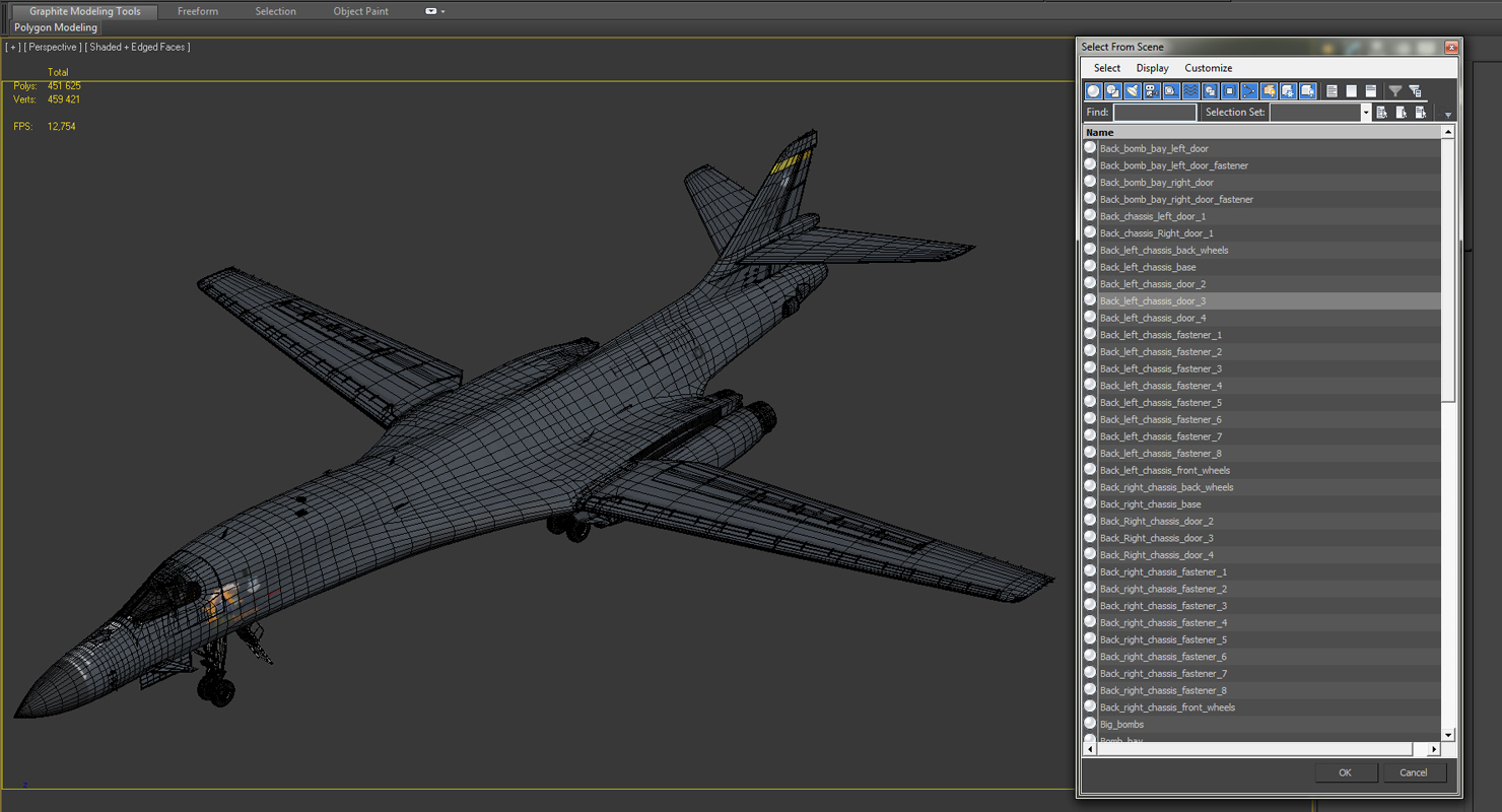 3D Strategic Bomber Rockwell B 1 Lancer