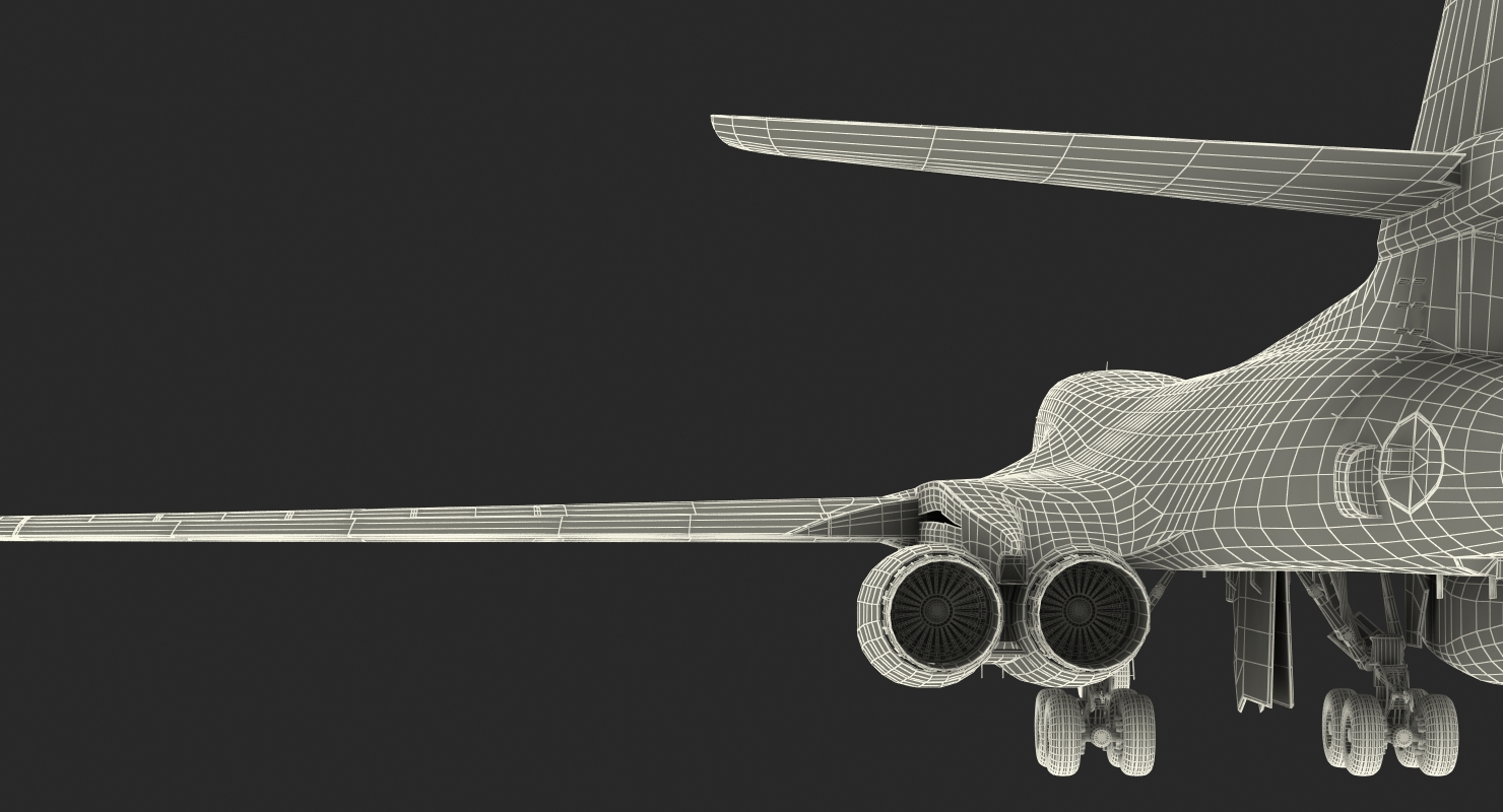 3D Strategic Bomber Rockwell B 1 Lancer