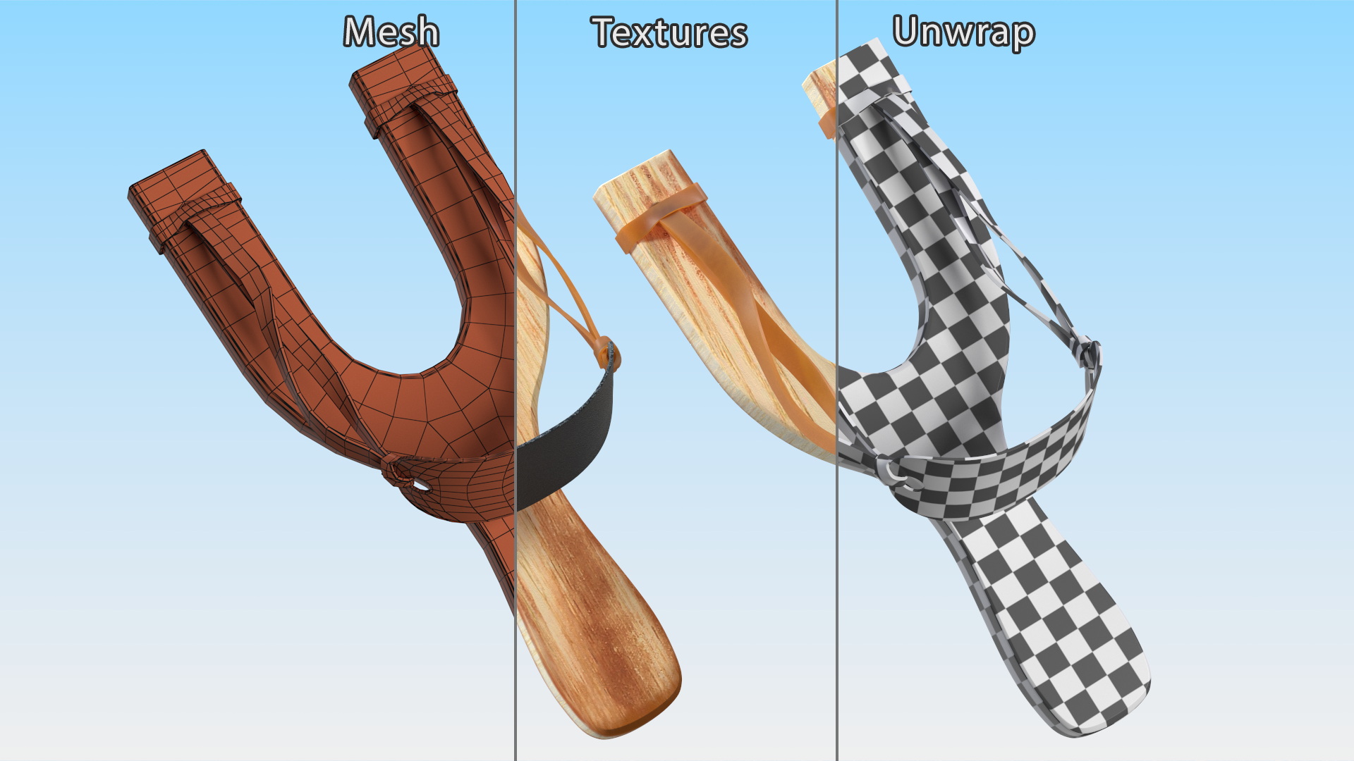 Wooden Catapult Bright 3D