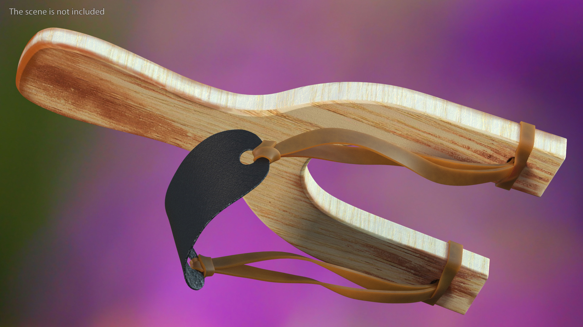 Wooden Catapult Bright 3D