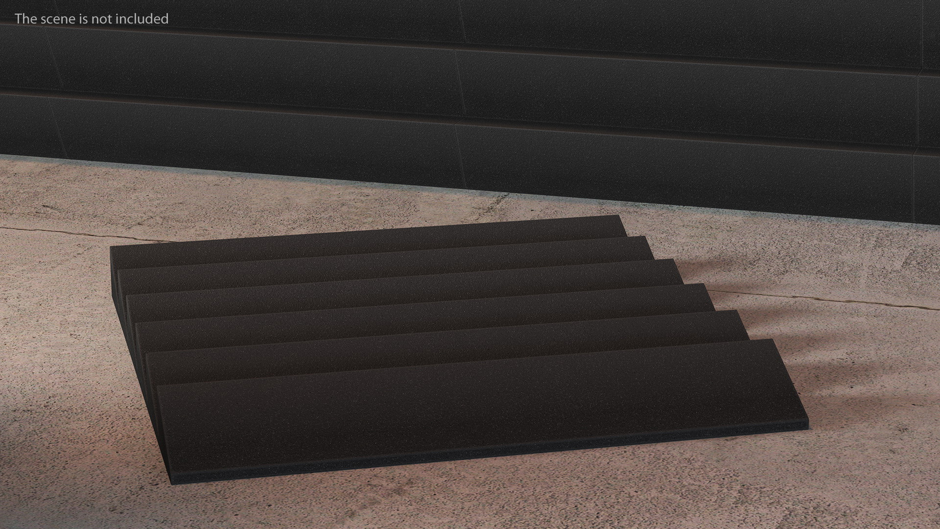 Sound Absorbers Gray Set 3D model