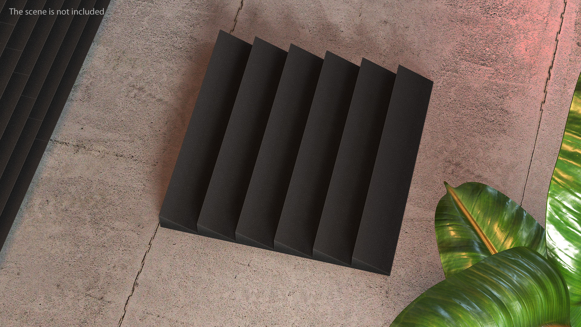 Sound Absorbers Gray Set 3D model