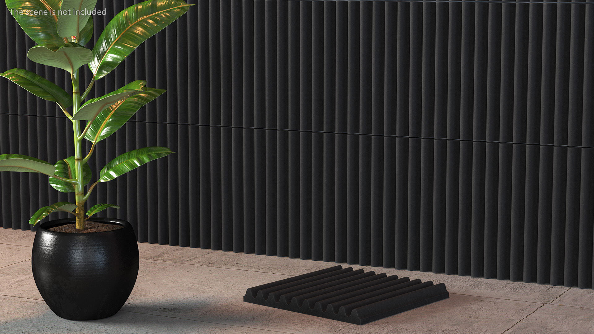 Sound Absorbers Gray Set 3D model