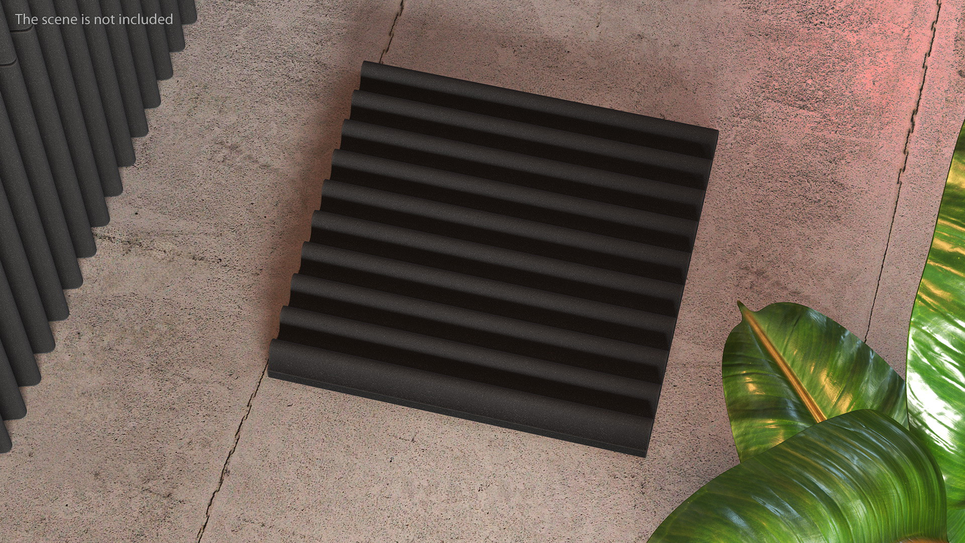 Sound Absorbers Gray Set 3D model
