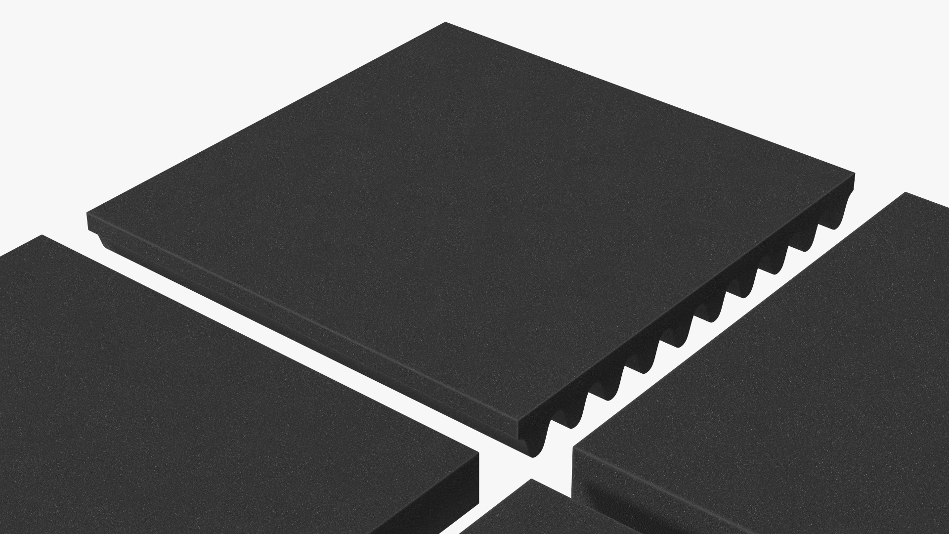 Sound Absorbers Gray Set 3D model