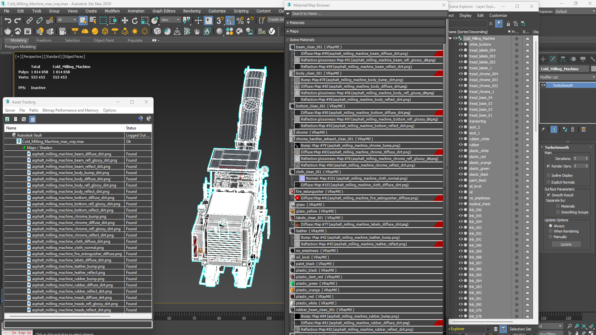 3D model Cold Milling Machine