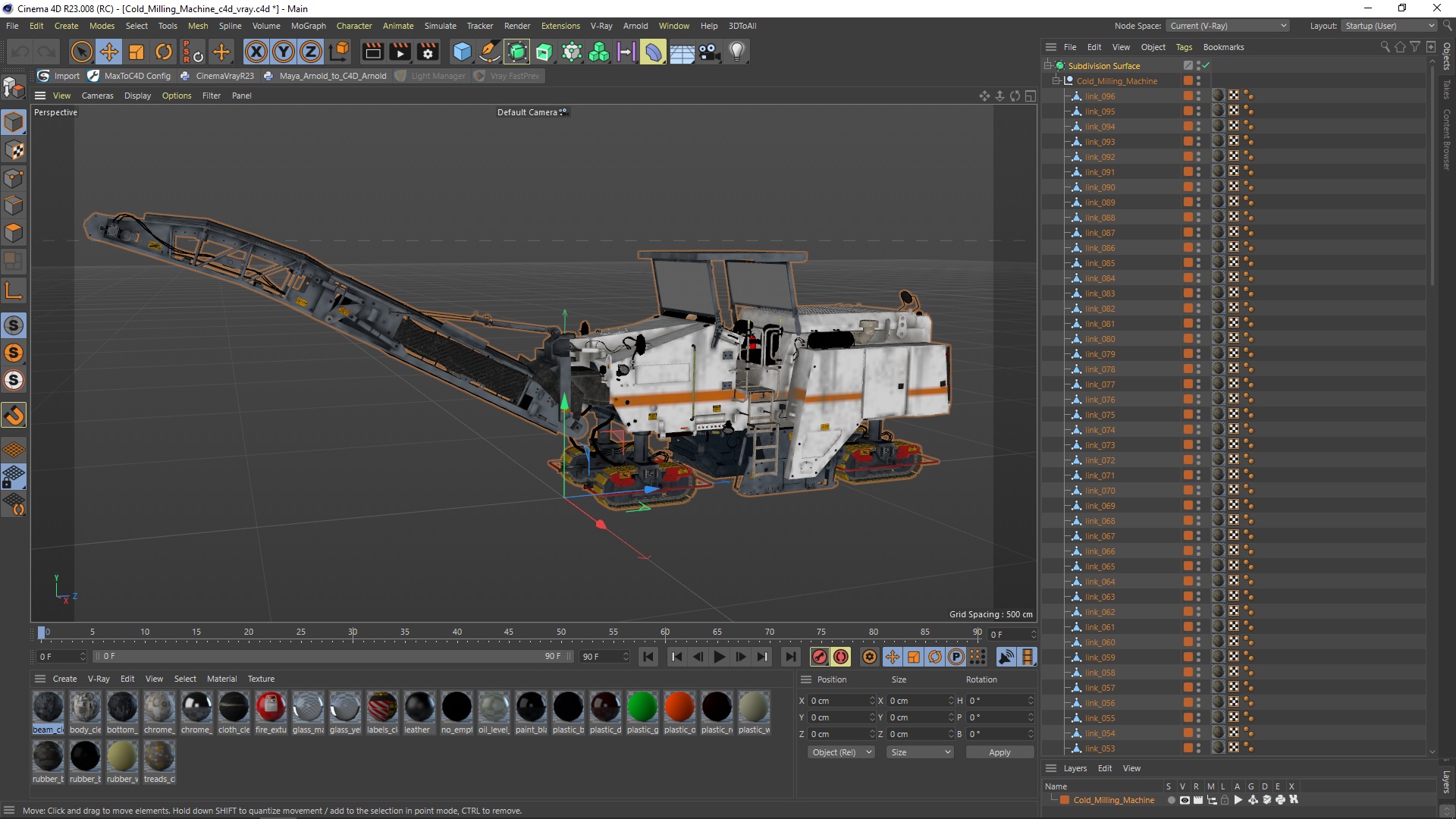 3D model Cold Milling Machine