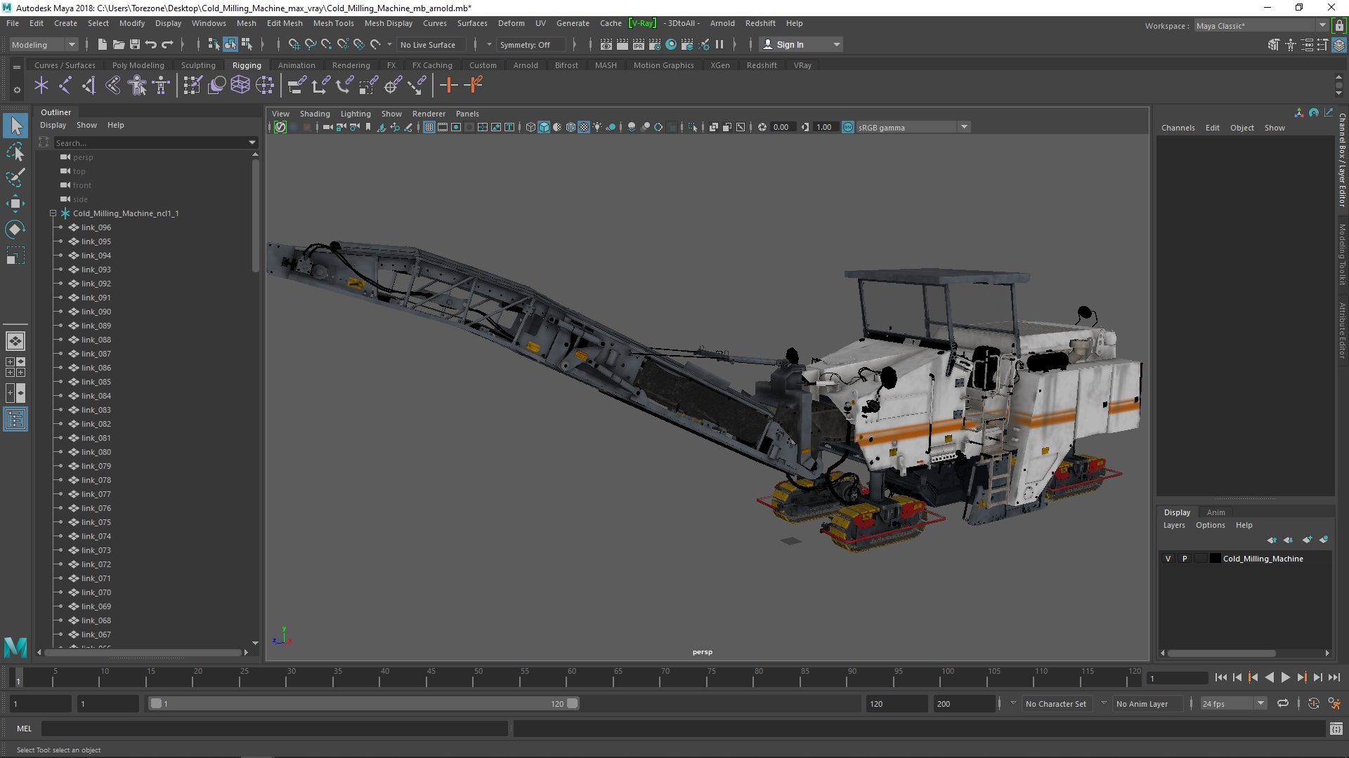 3D model Cold Milling Machine