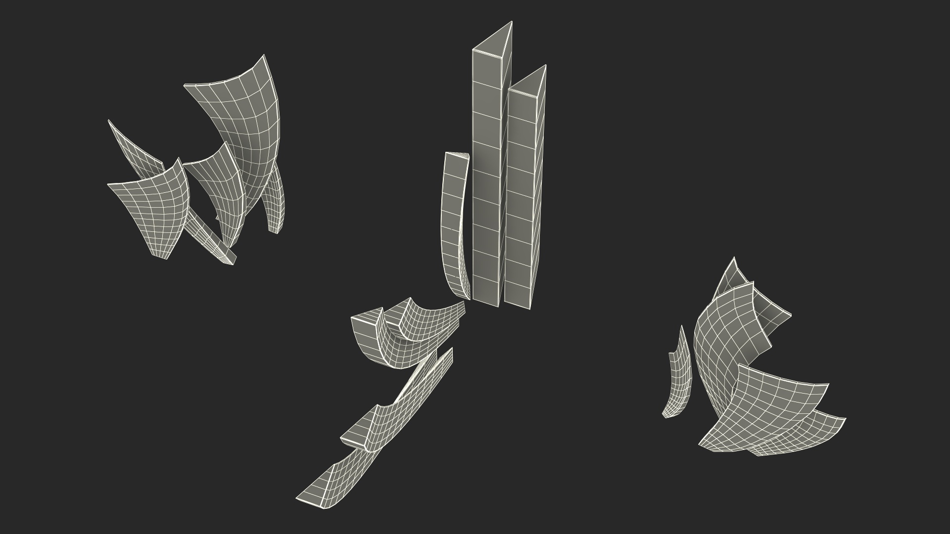 Les Braves Memorial 3D model
