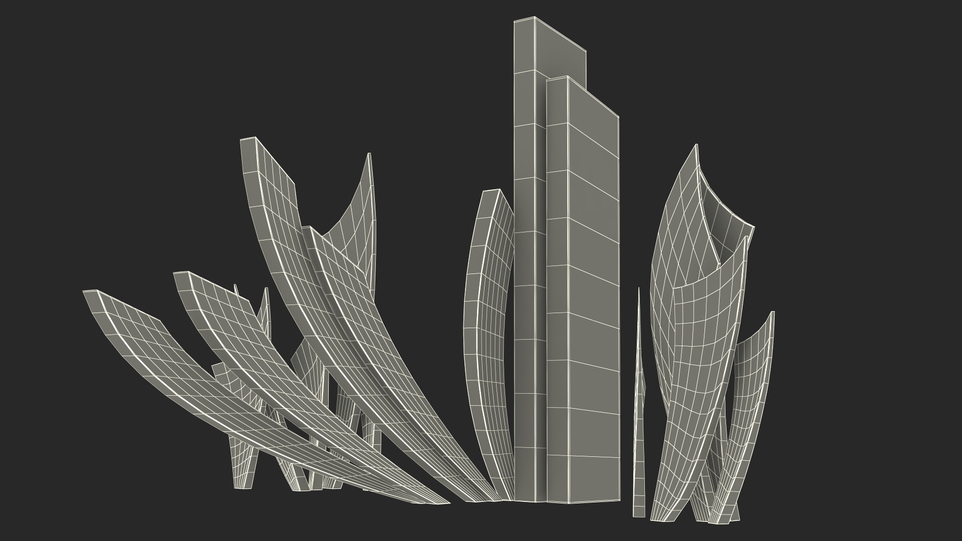 Les Braves Memorial 3D model