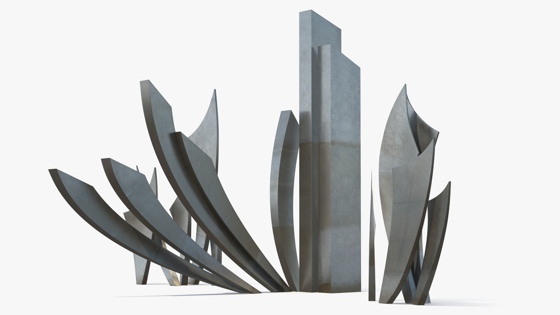Les Braves Memorial 3D model