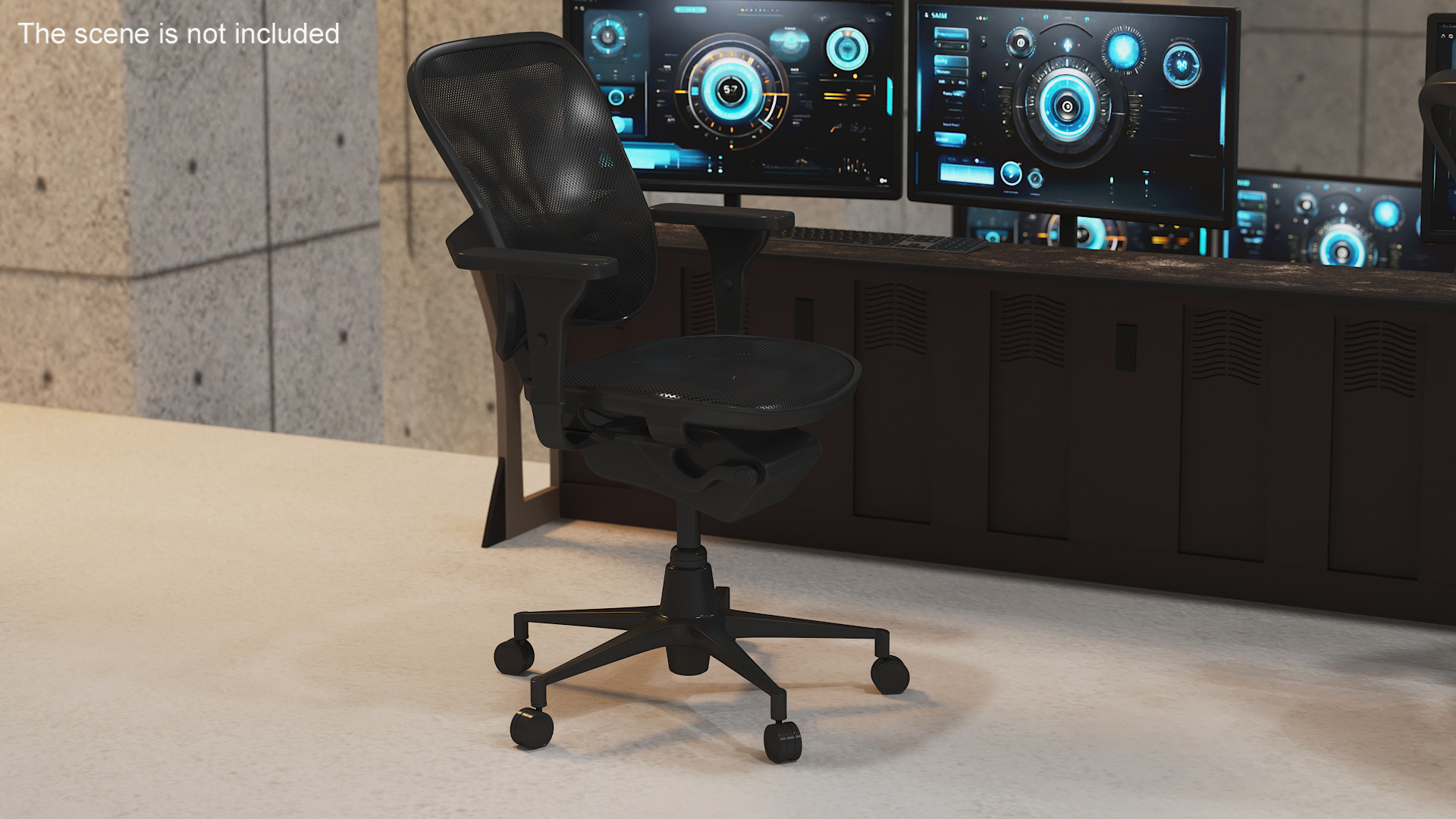 Ergonomic Mesh Office Chair 3D