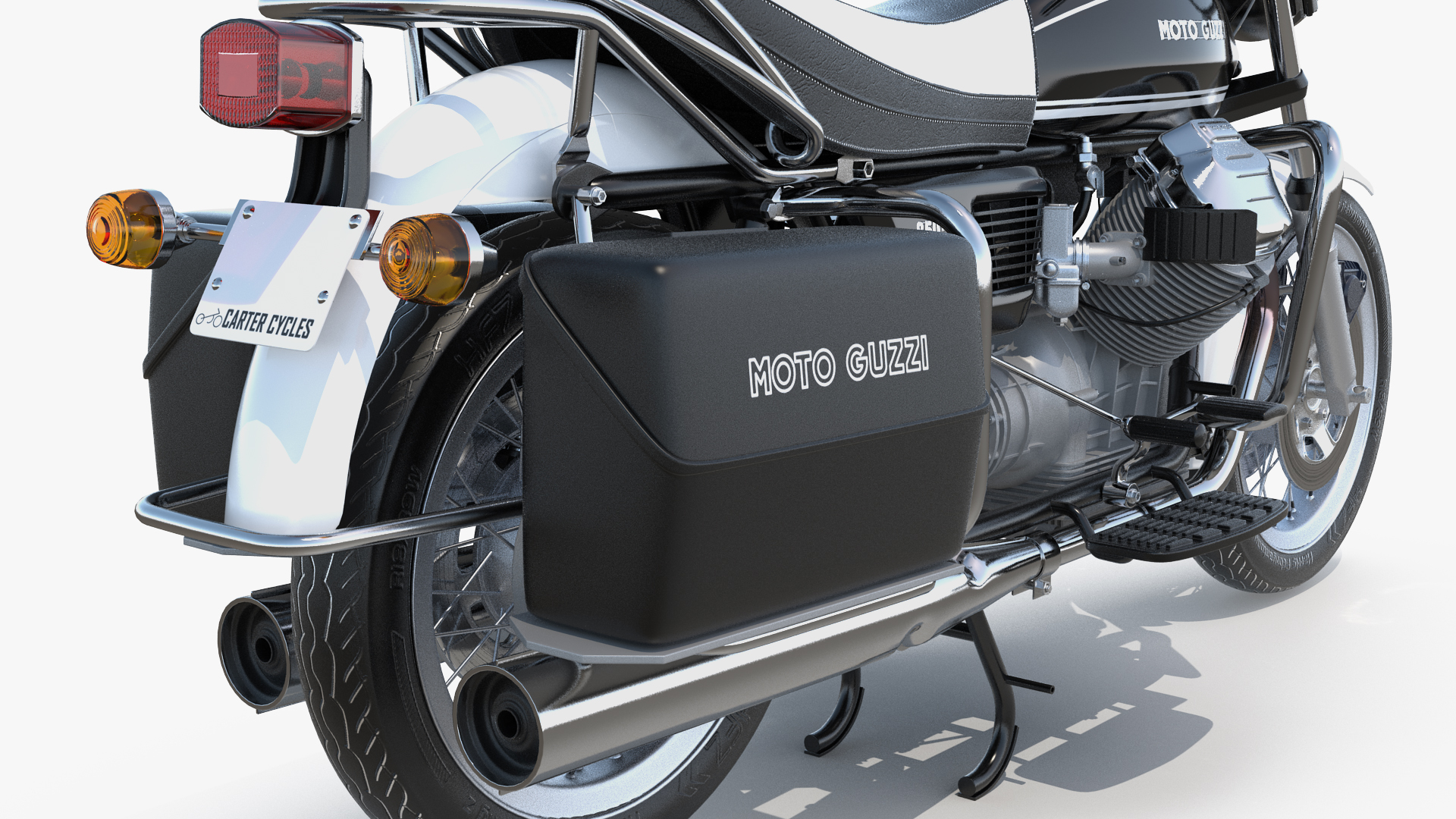 Moto Guzzi 850 T3 Classic Motorbike Rigged 3D