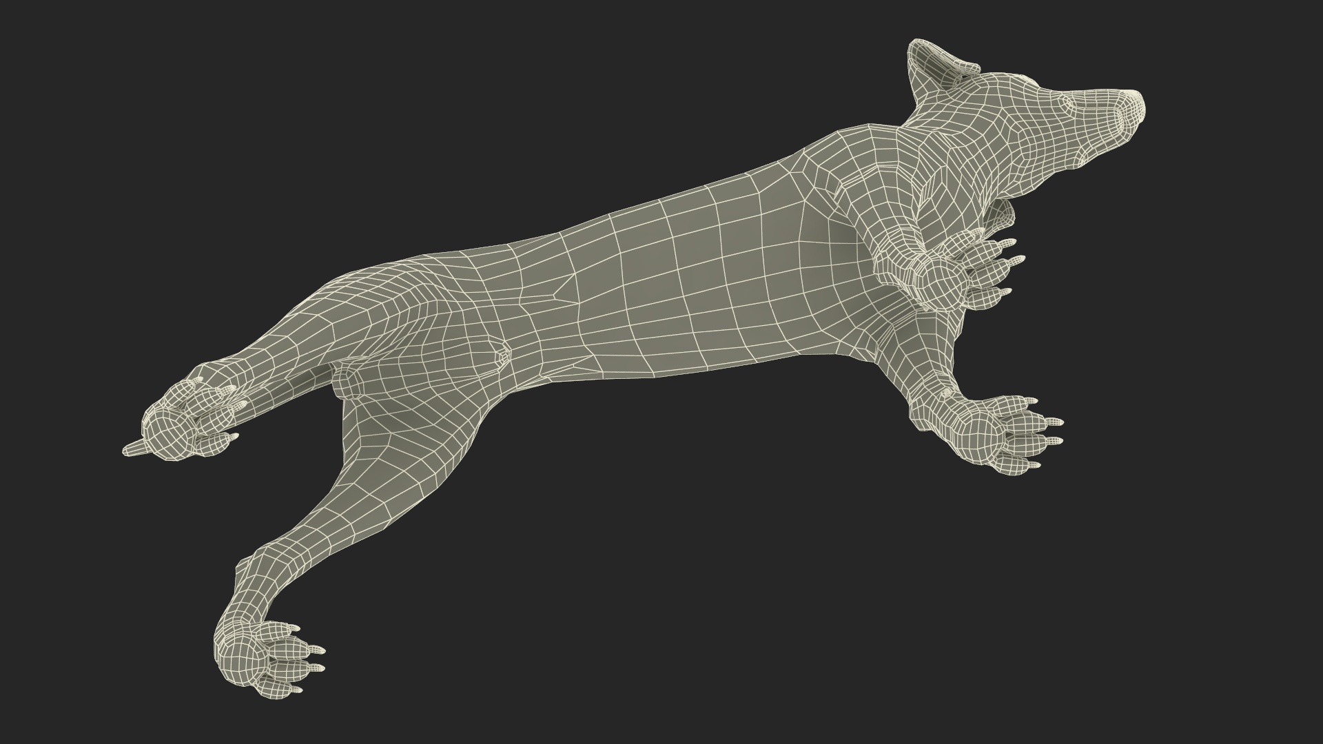 3D Spotted Dalmatian Dog