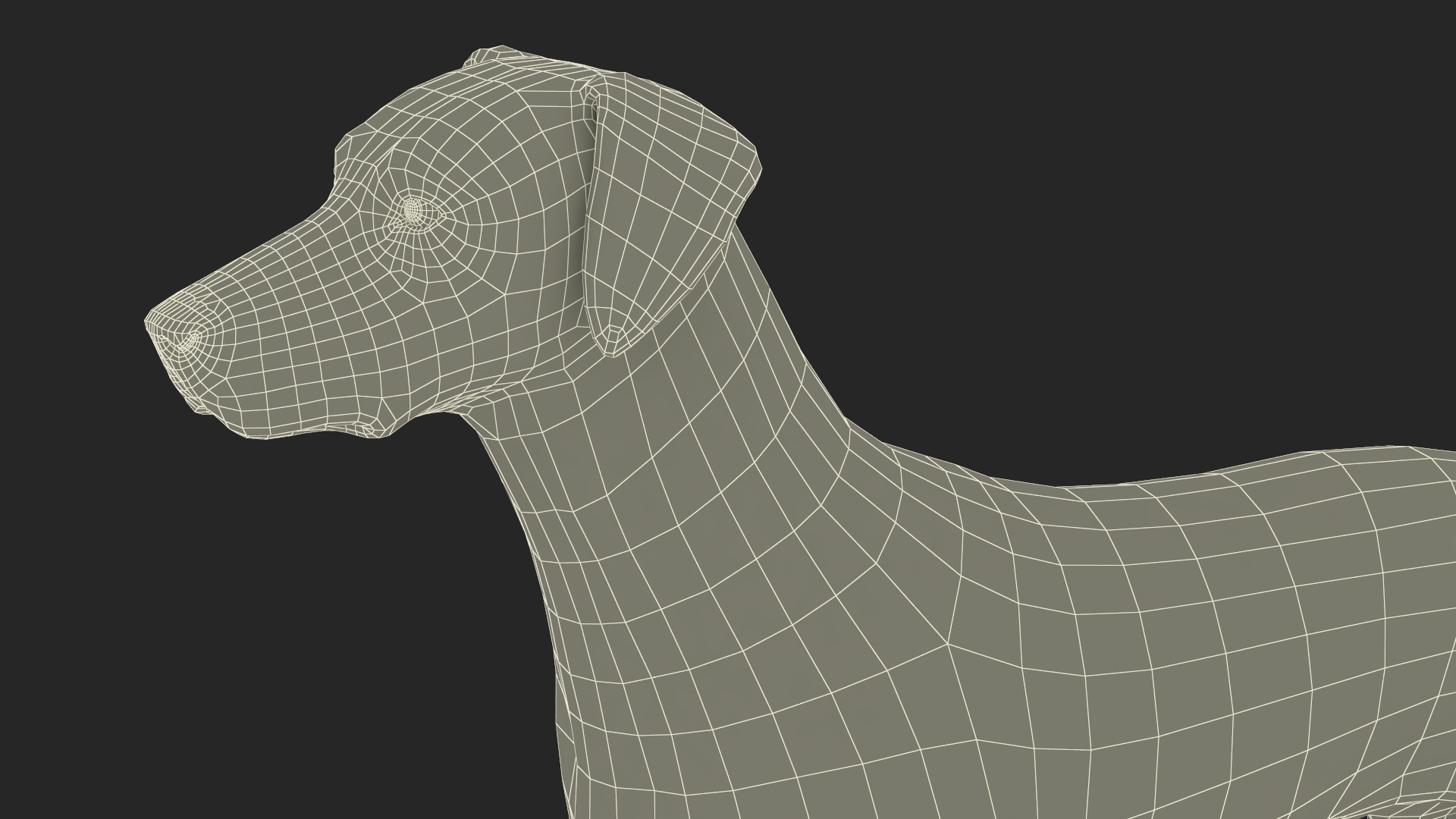 3D Spotted Dalmatian Dog