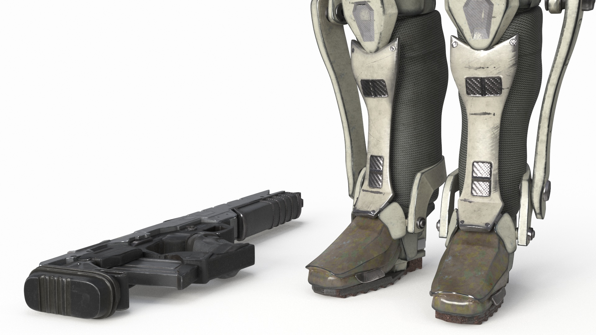 3D model Futuristic Exoskeleton Soldier