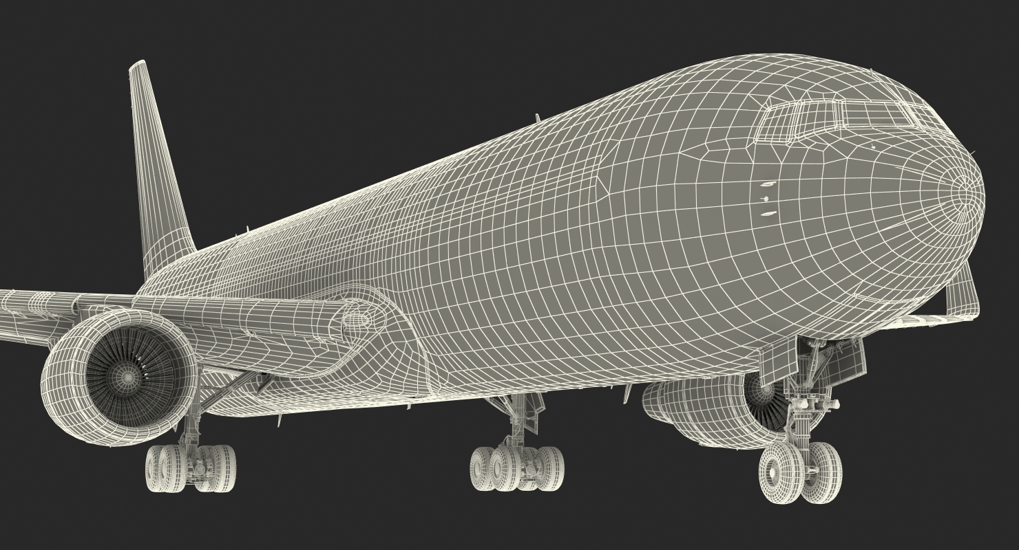 3D model Boeing 767 300F Generic Rigged