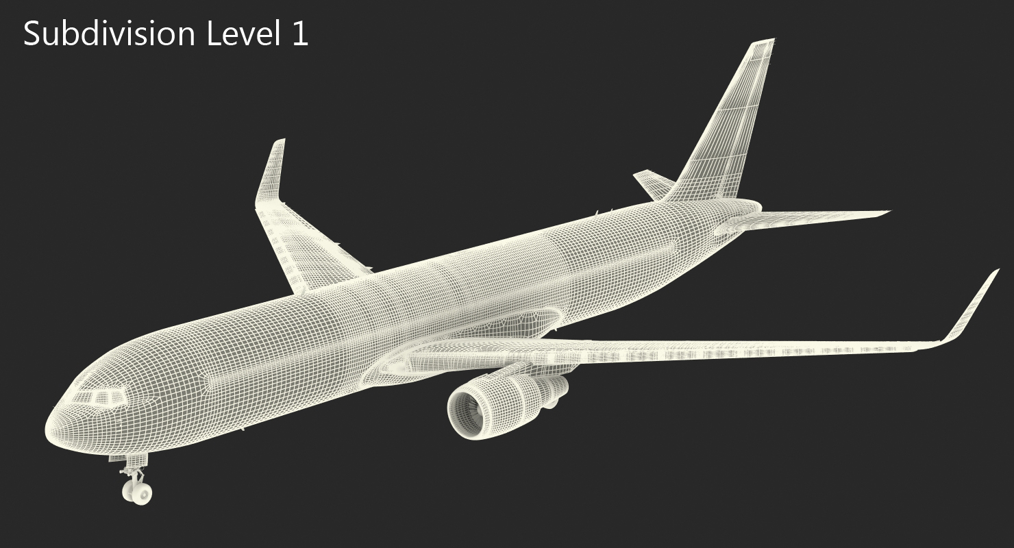 3D model Boeing 767 300F Generic Rigged