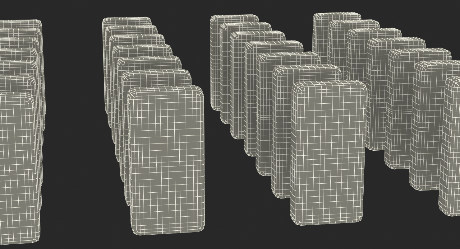 3D model Black Domino Knuckles Set