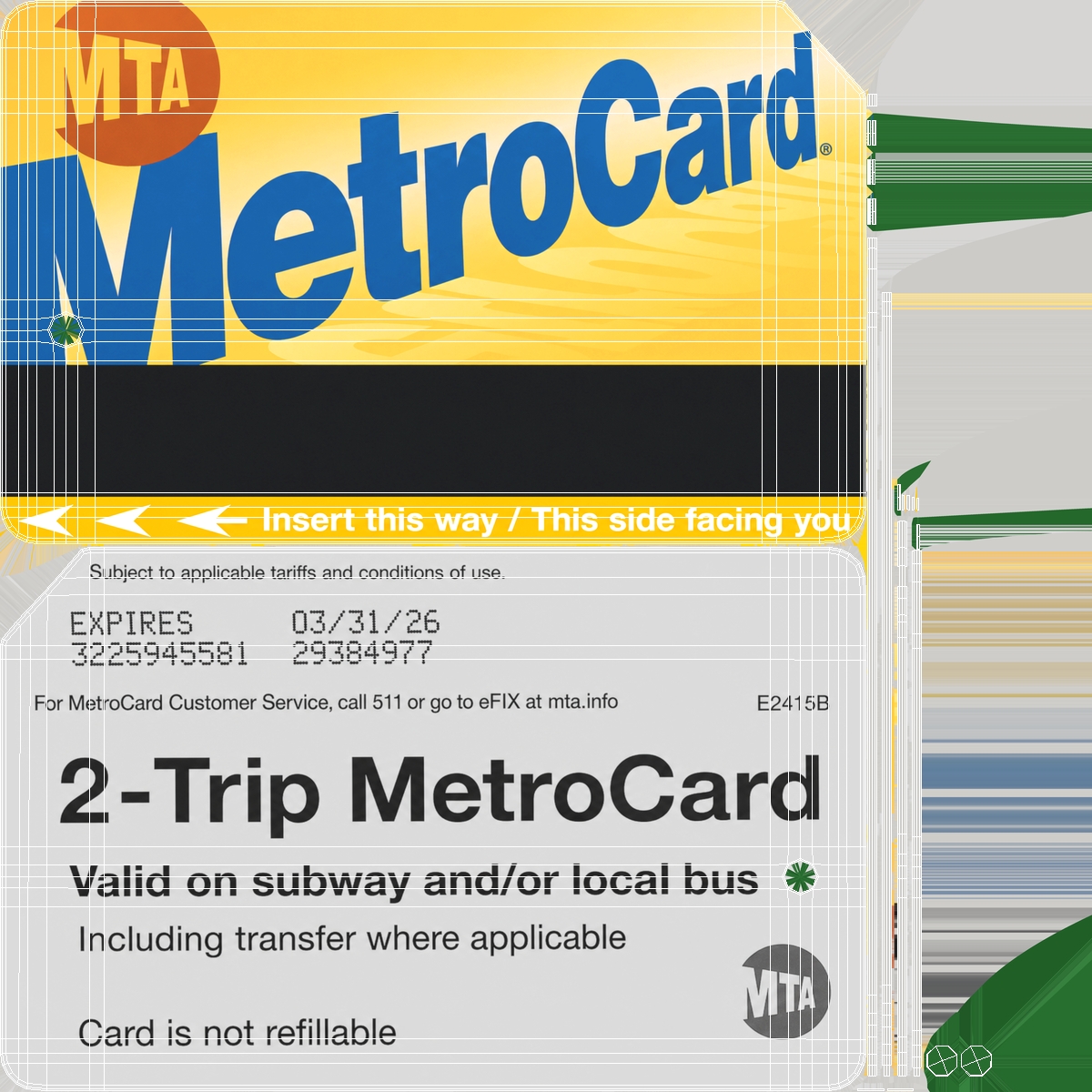 MTA MetroCard Transit Card Yellow - view 10