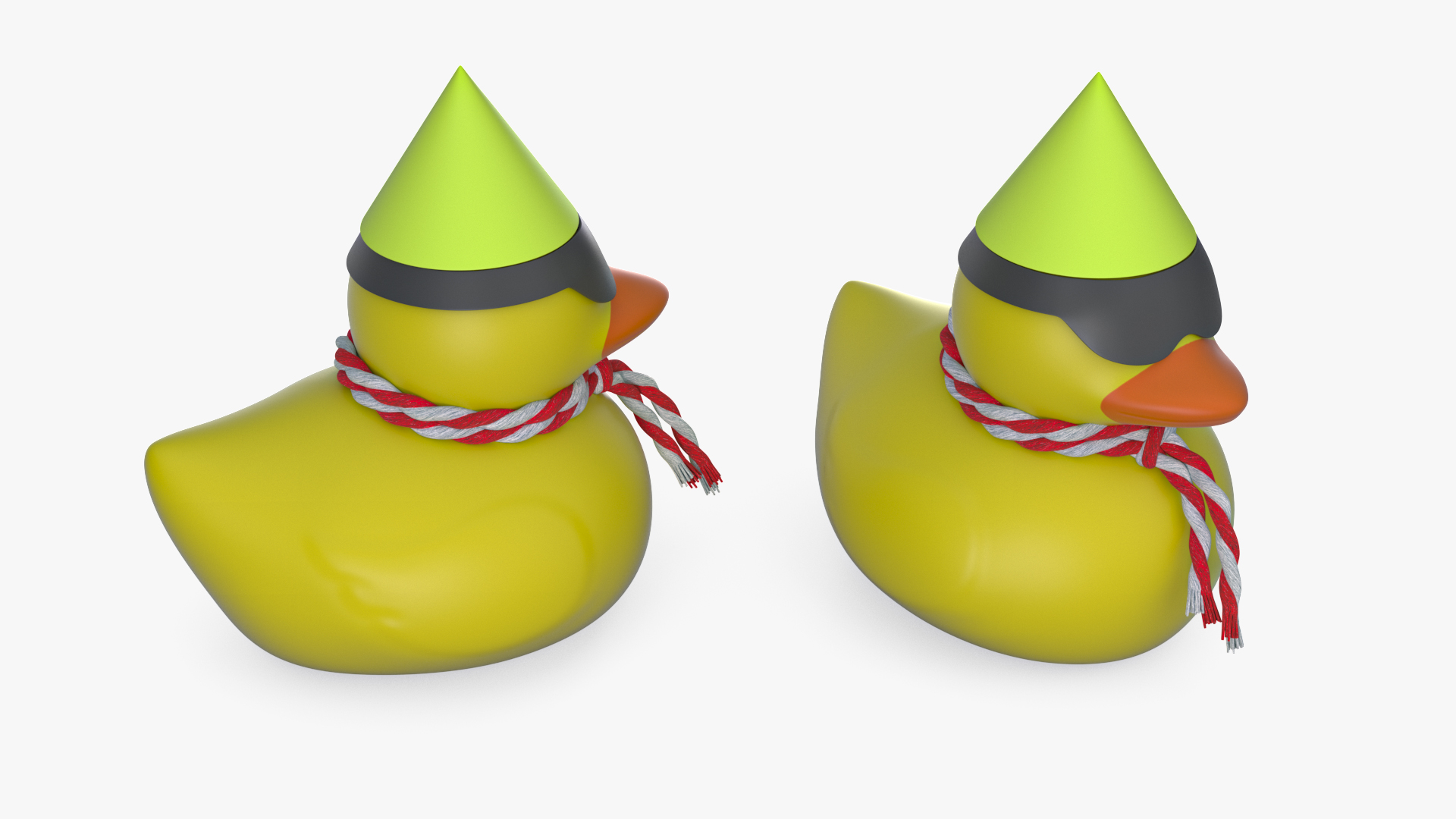 3D Rubber Duck with Accessories model