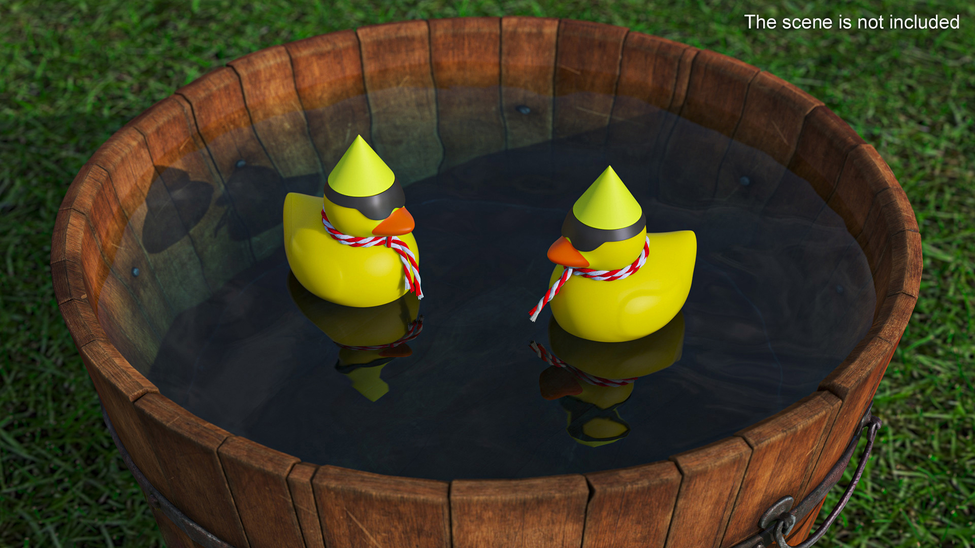 3D Rubber Duck with Accessories model