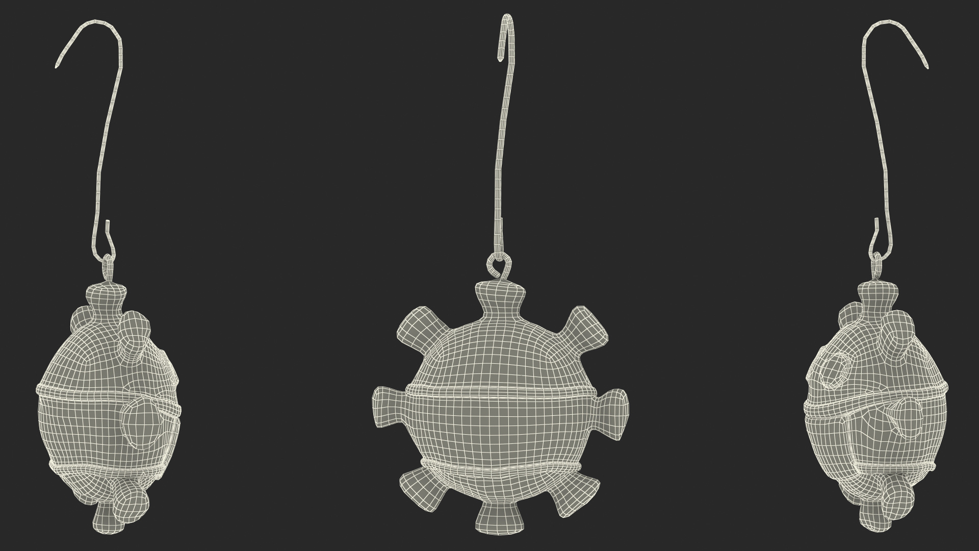 3D model Coronavirus Christmas Ornament