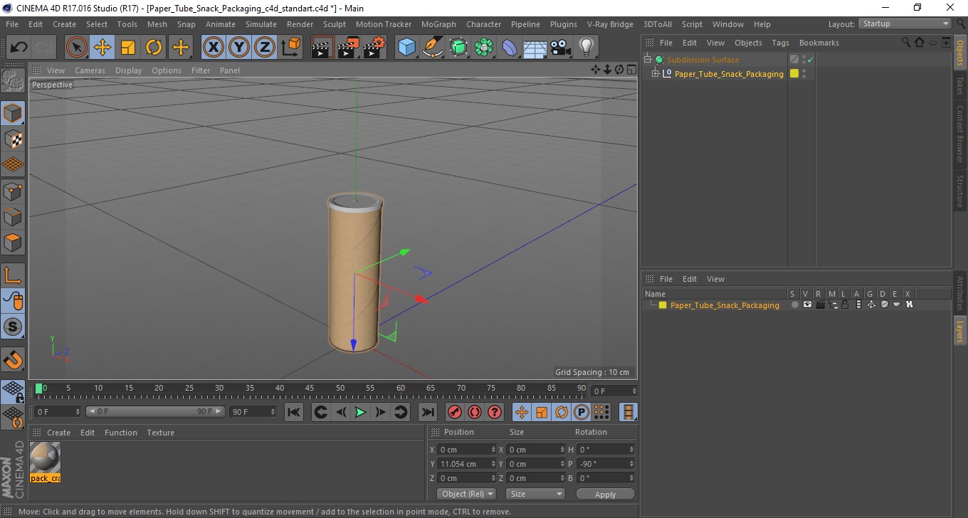 3D Paper Tube Snack Packaging
