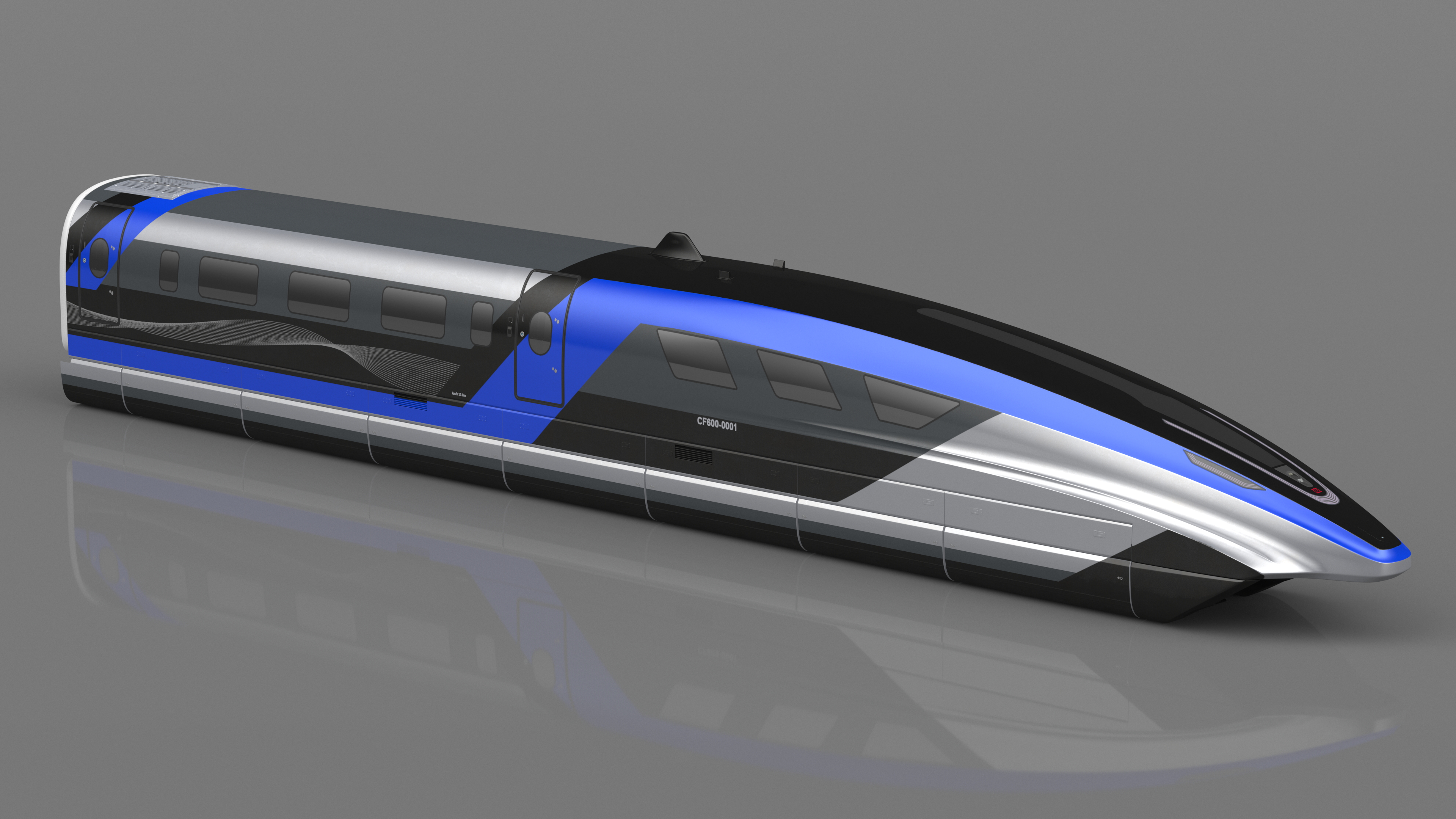 3D Magnetic Levitation Train Locomotive