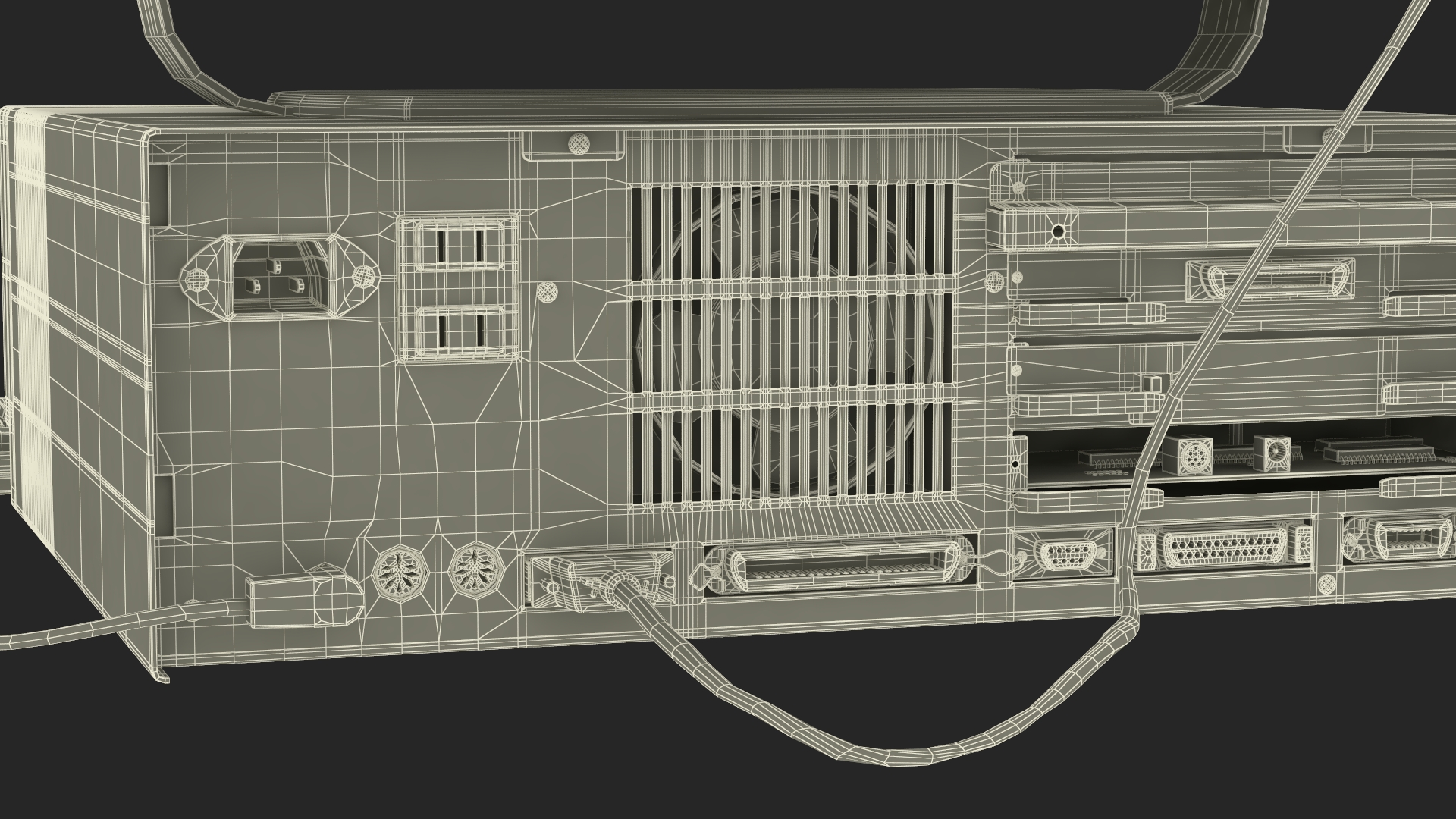 3D model Personal Computer with Retro CRT Monitor