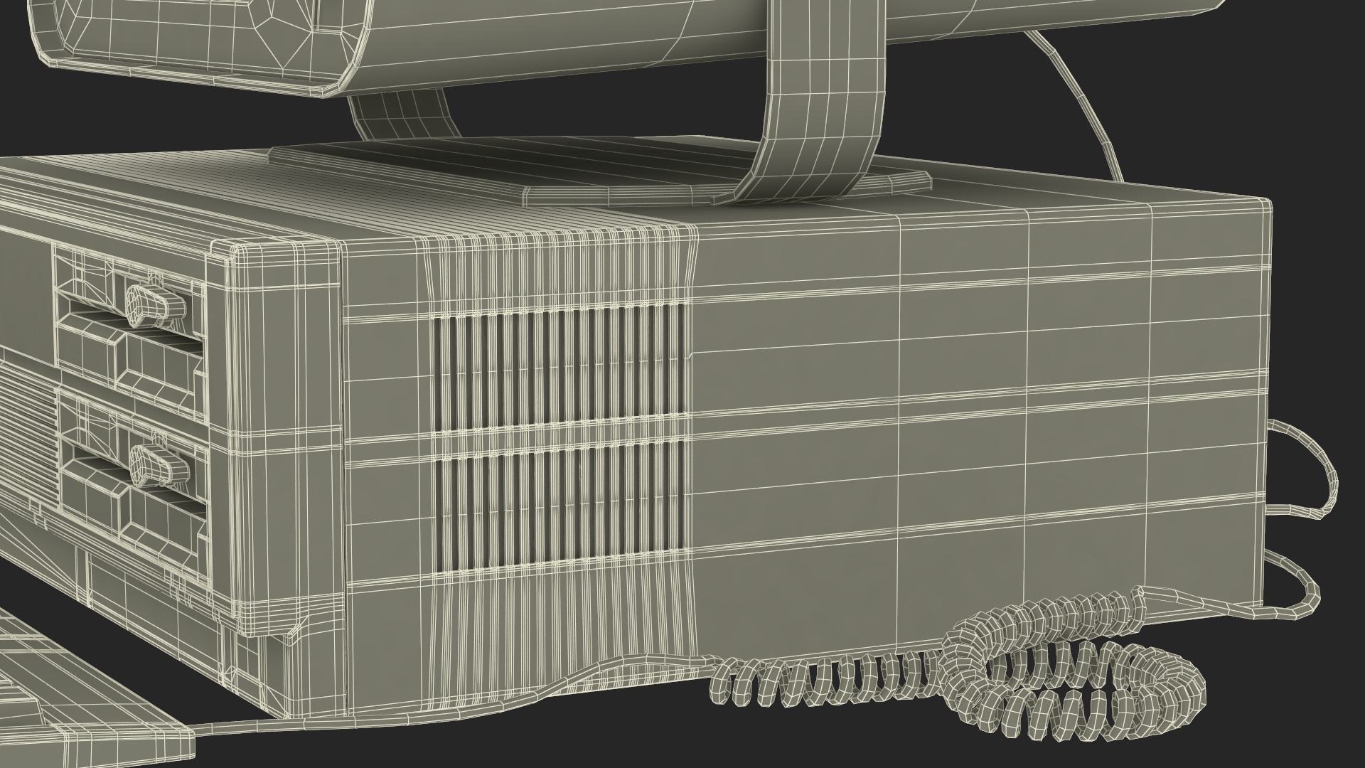 3D model Personal Computer with Retro CRT Monitor
