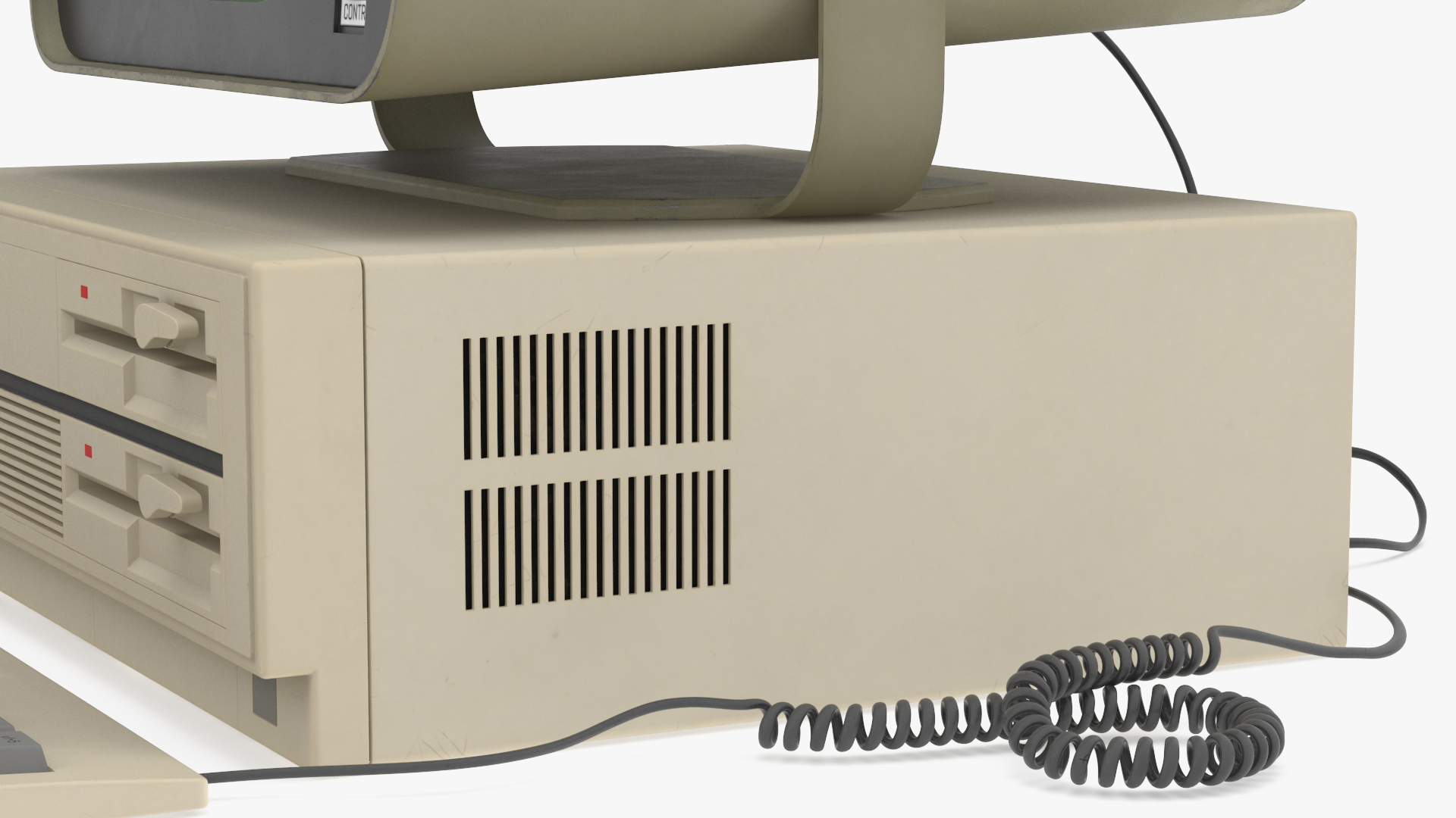 3D model Personal Computer with Retro CRT Monitor