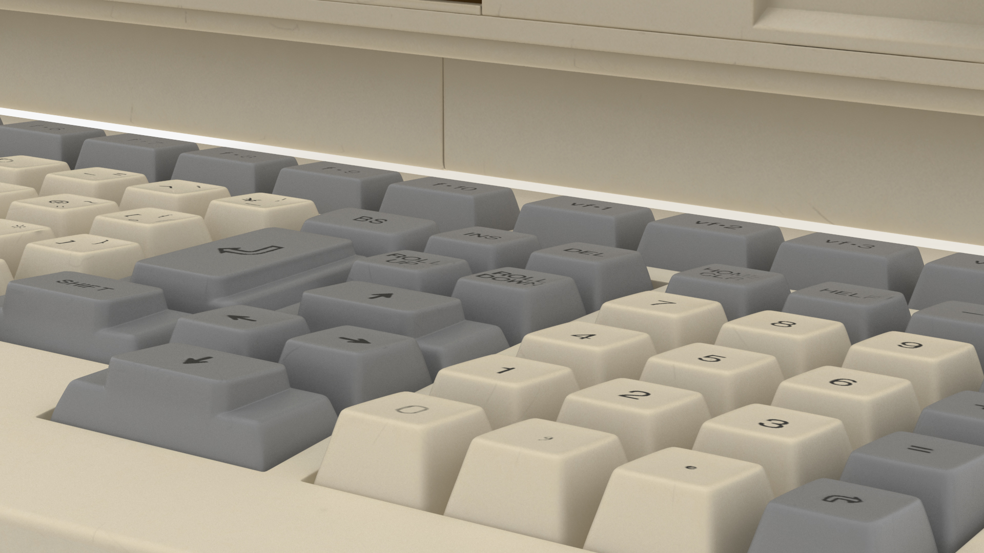 3D model Personal Computer with Retro CRT Monitor