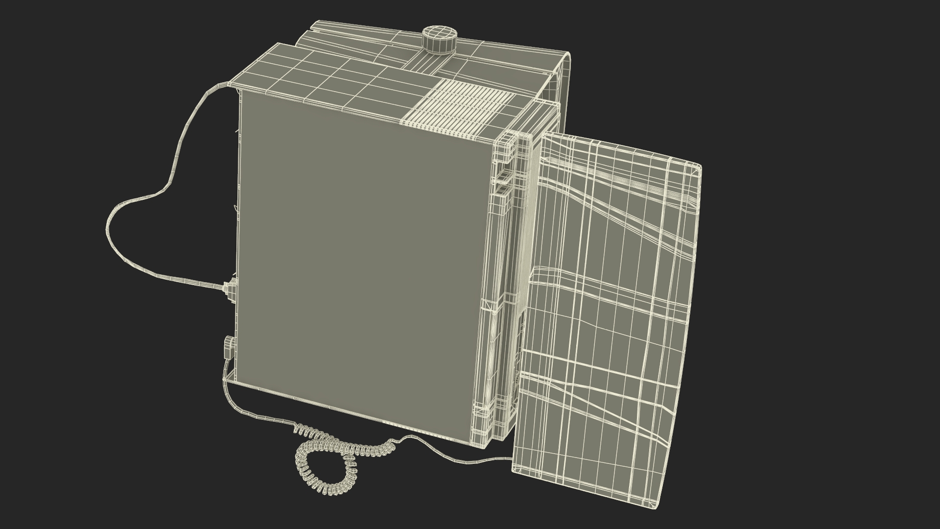 3D model Personal Computer with Retro CRT Monitor