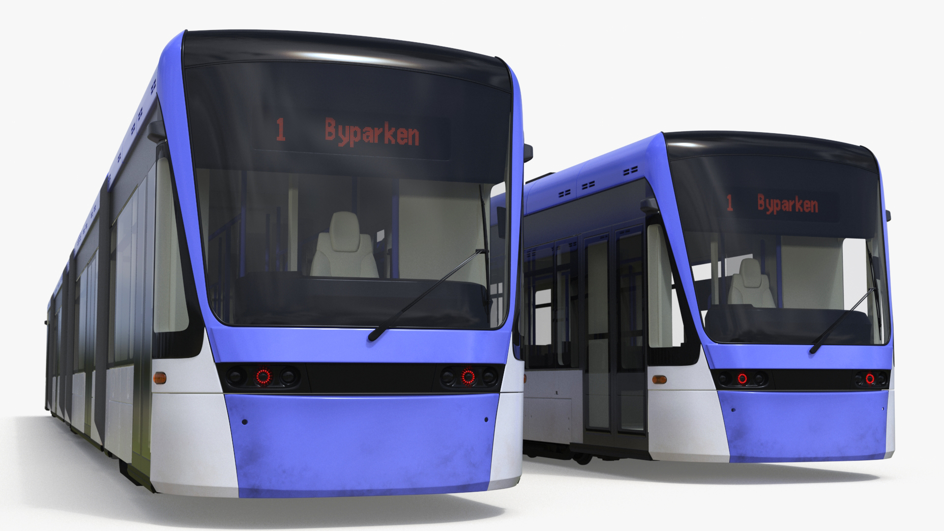 Express Tram Blue 3D
