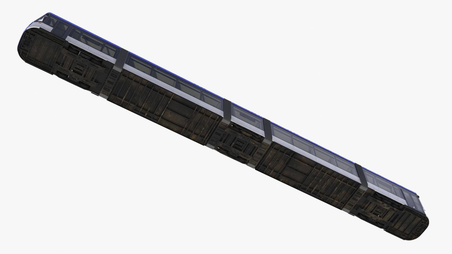 Express Tram Blue 3D