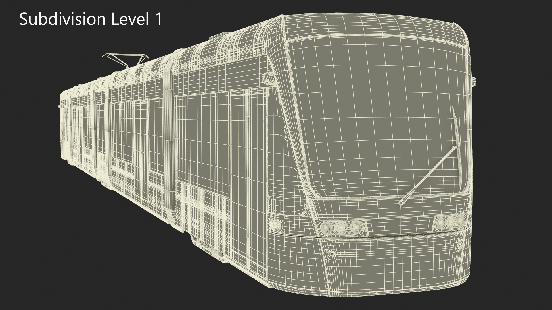Express Tram Blue 3D