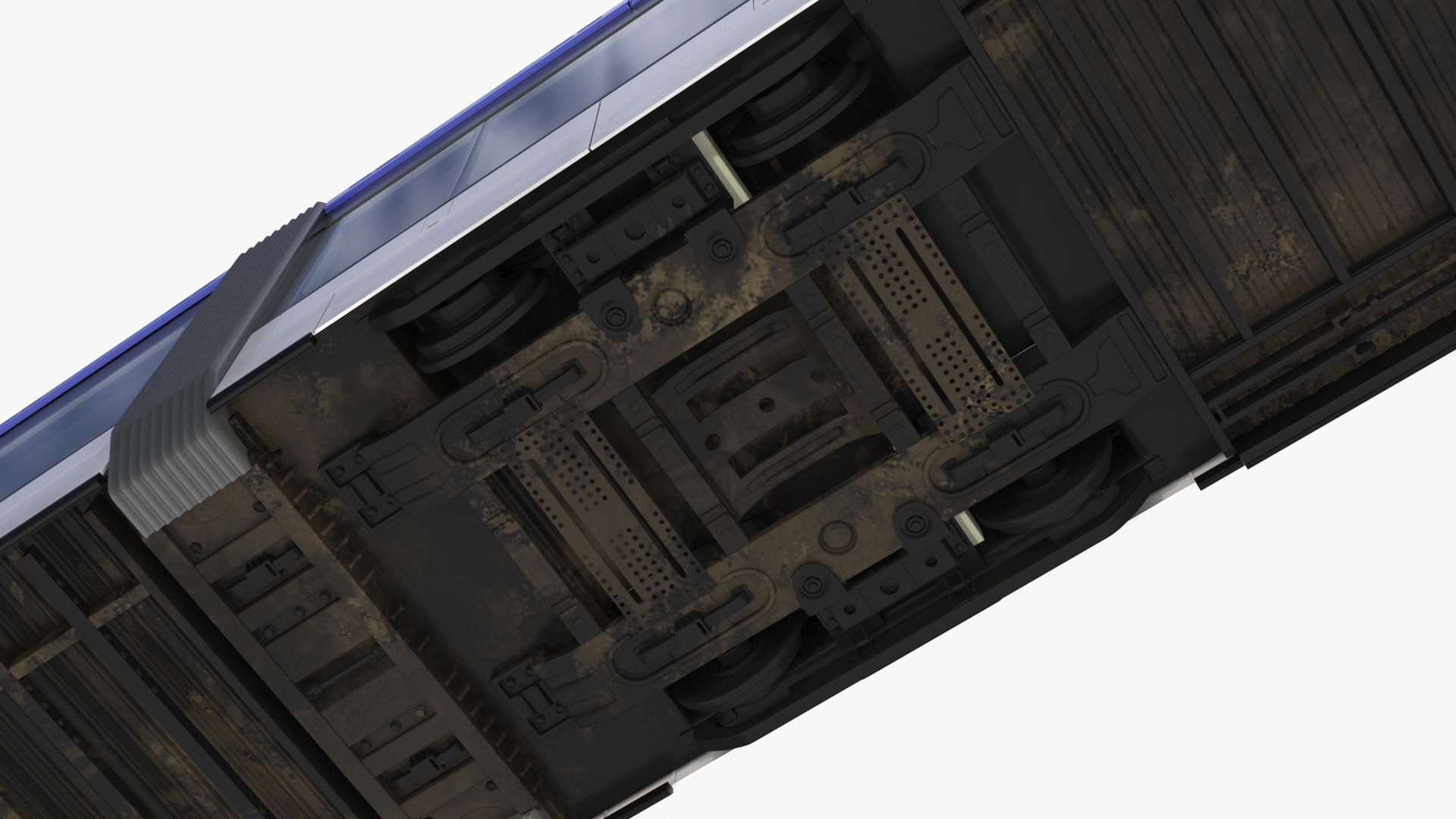 Express Tram Blue 3D