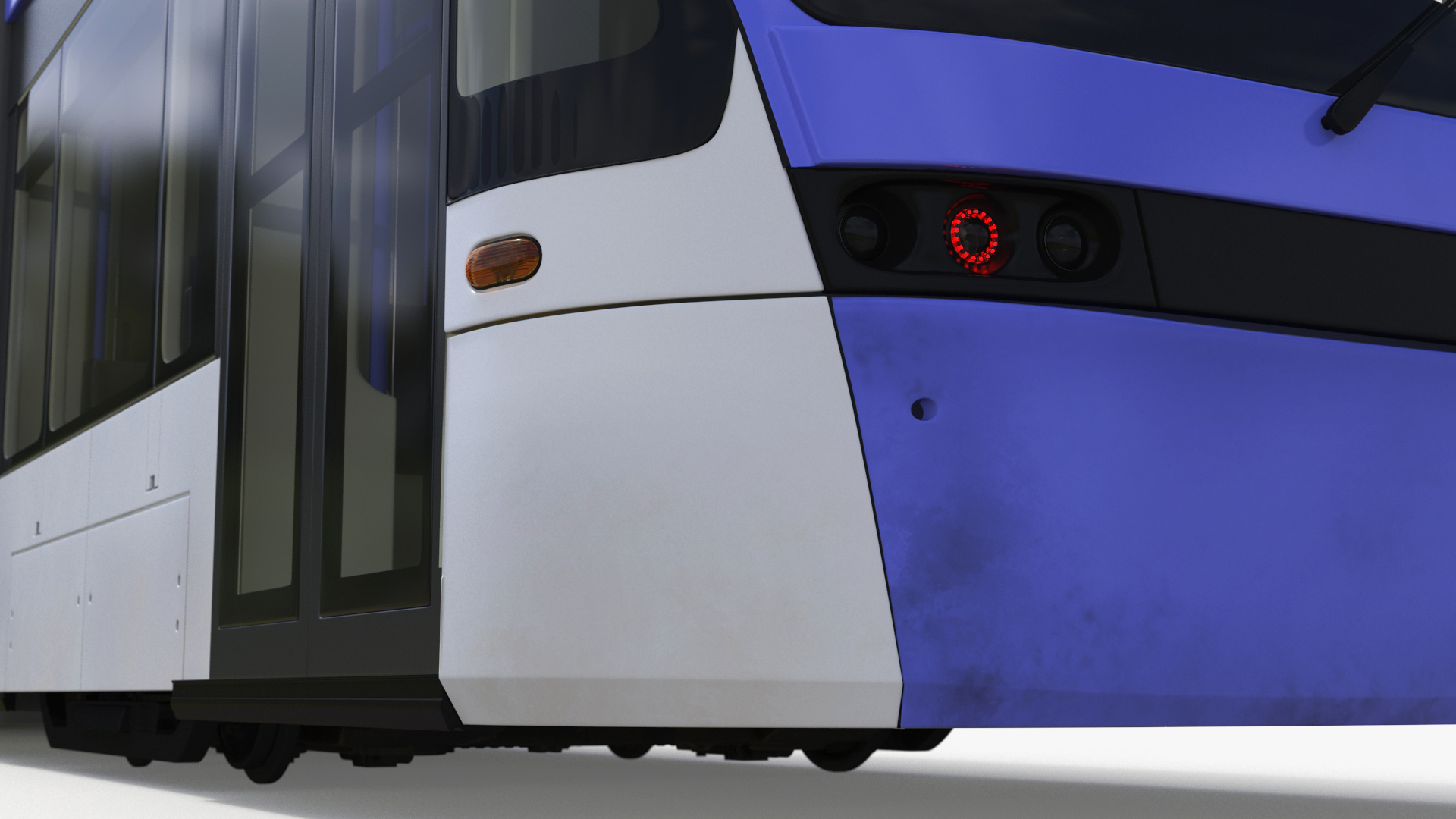 Express Tram Blue 3D
