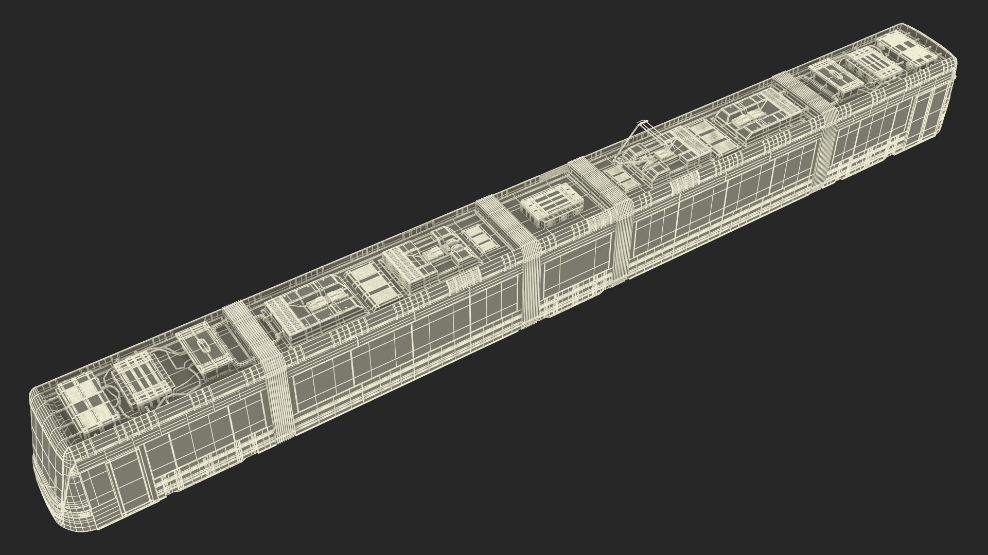 Express Tram Blue 3D