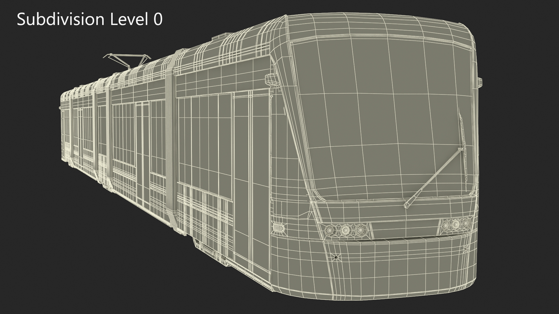 Express Tram Blue 3D