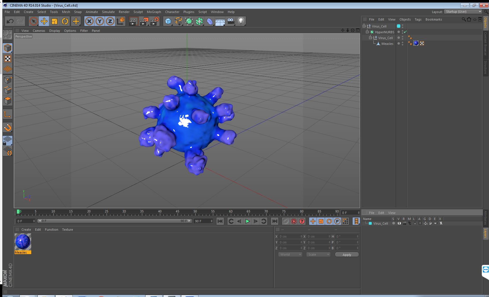 3D model Virus Cell