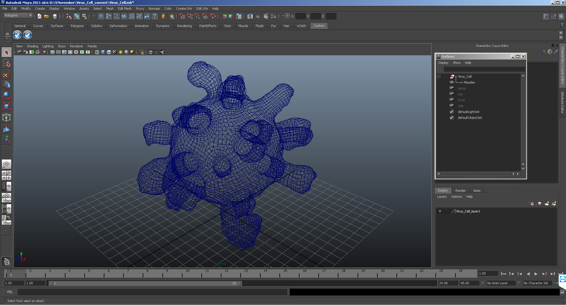 3D model Virus Cell