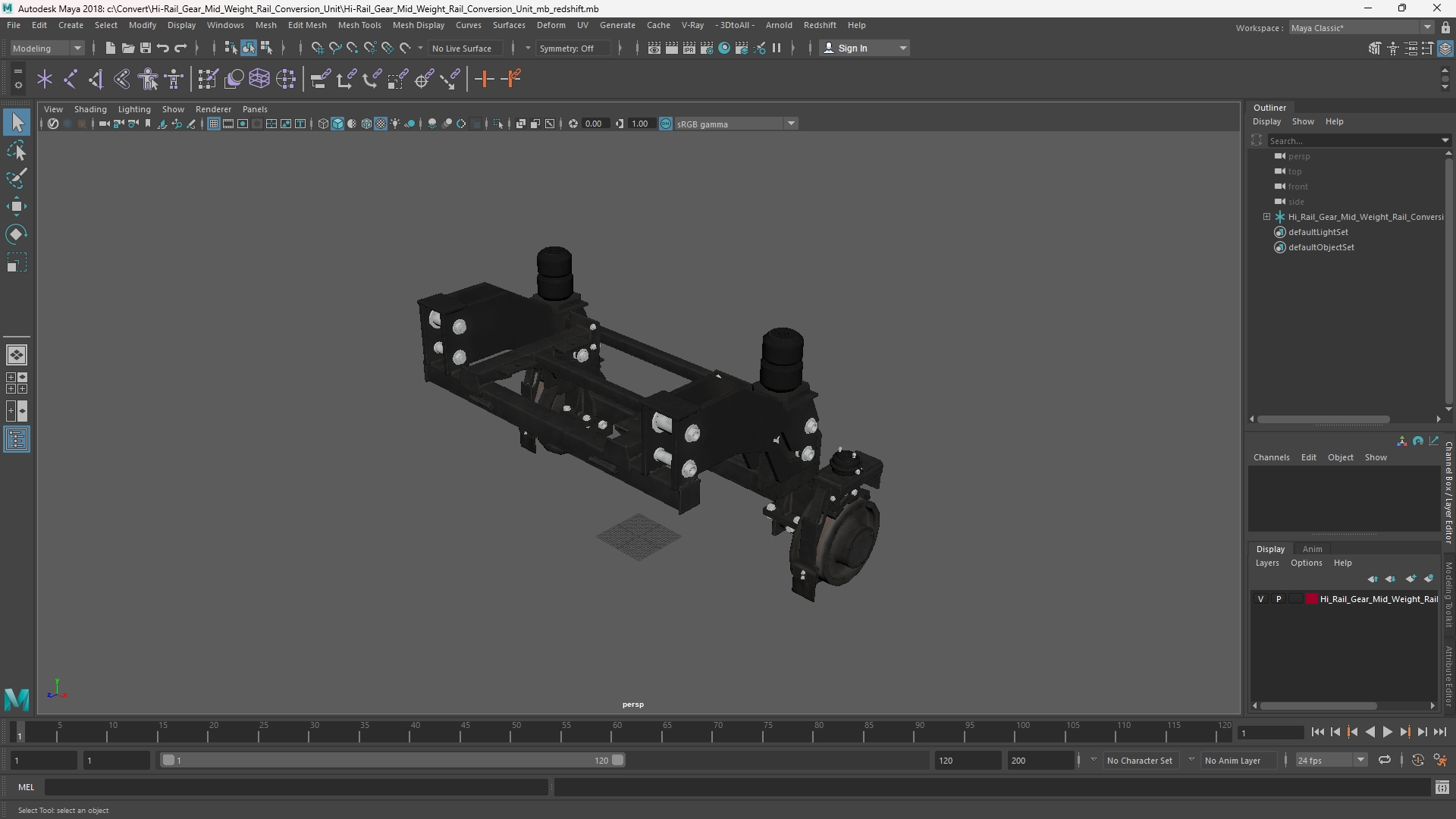 Hi-Rail Gear Mid Weight Rail Conversion Unit - view 11